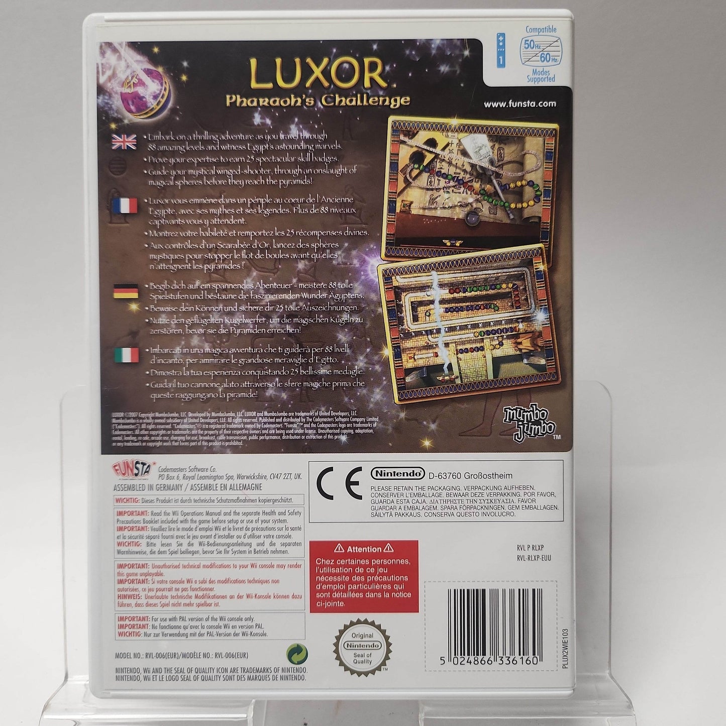 Luxor Pharaoh's Challenge Nintendo Wii - Feniks Gameshop