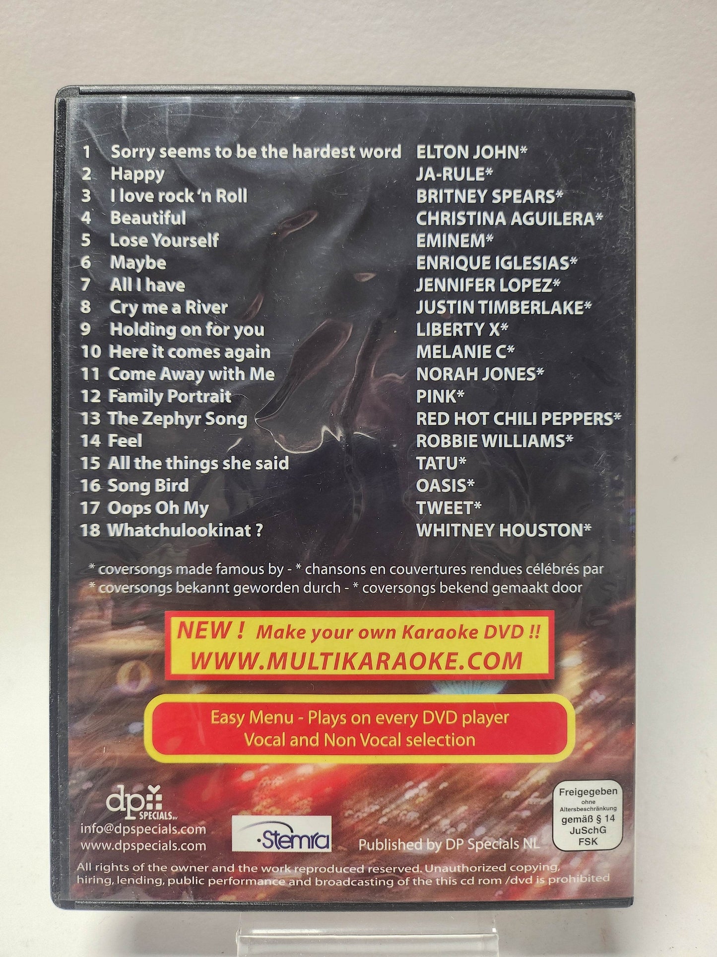 18 Karaoke Hits DVD - Feniks Gameshop