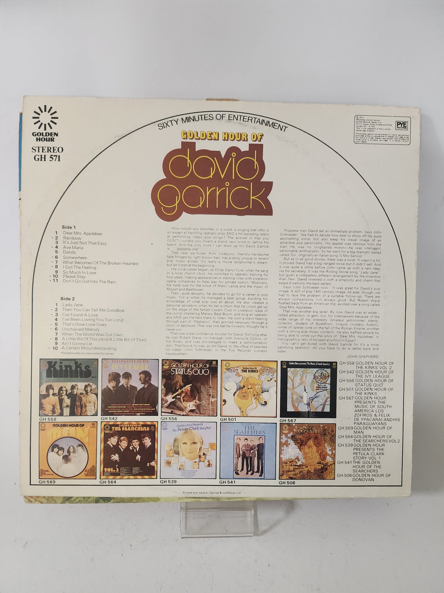 40 Golden Greats: Jim Reeves LP Vinyl - Lp Vinyl