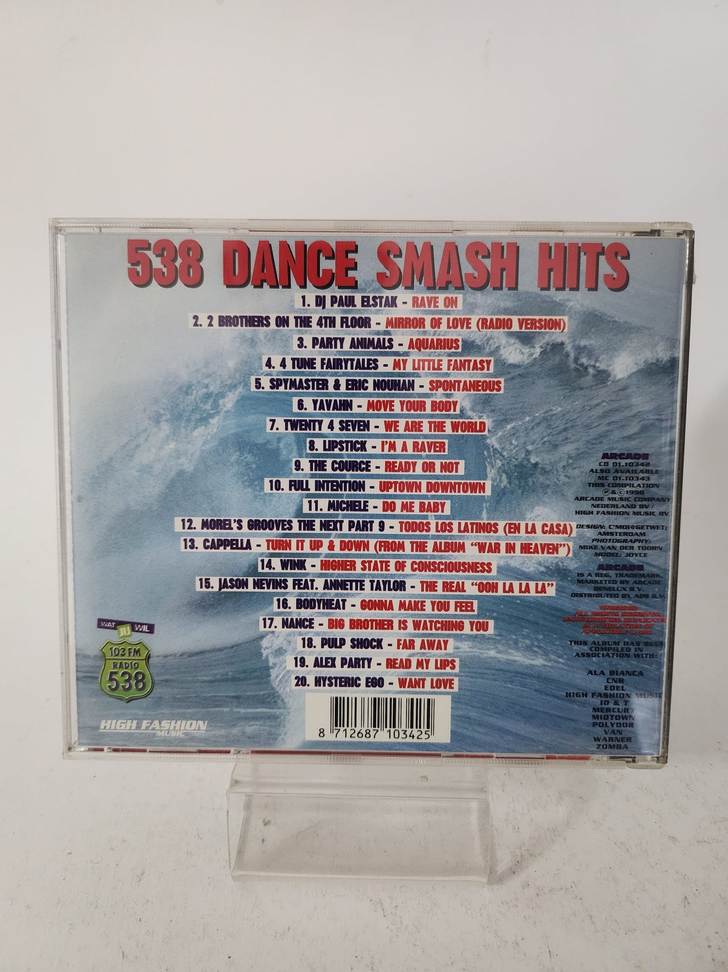 538 Dance Smash Hits 1996 Volume 3 CD - Cd