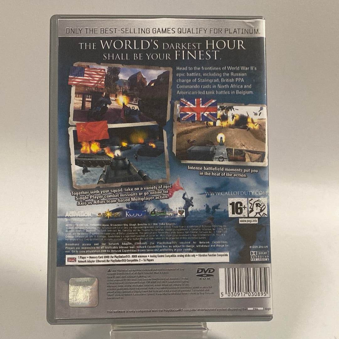 Call Of Duty Finest Hour Platinum Ed (Copy Cover) PS2 - Feniks Gameshop
