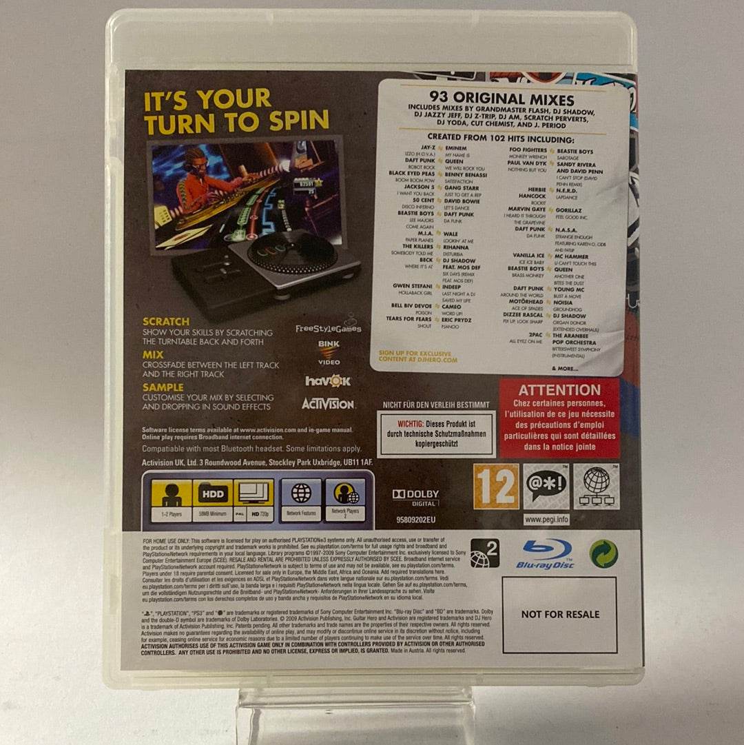 Dj Hero Playstation 3 - Feniks Gameshop