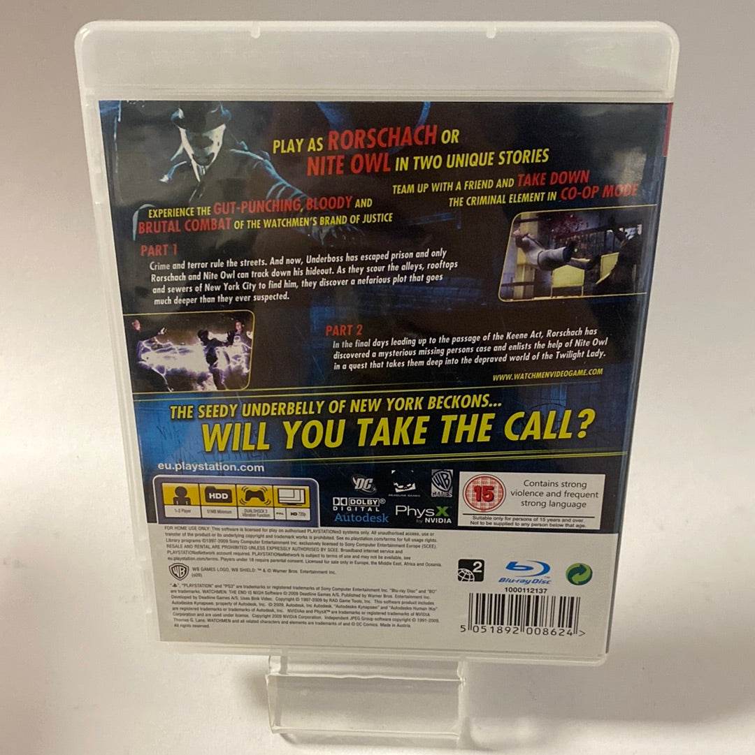 Watchmen the End's Nigh Part 1 and 2 Playstation 3 - Feniks Gameshop