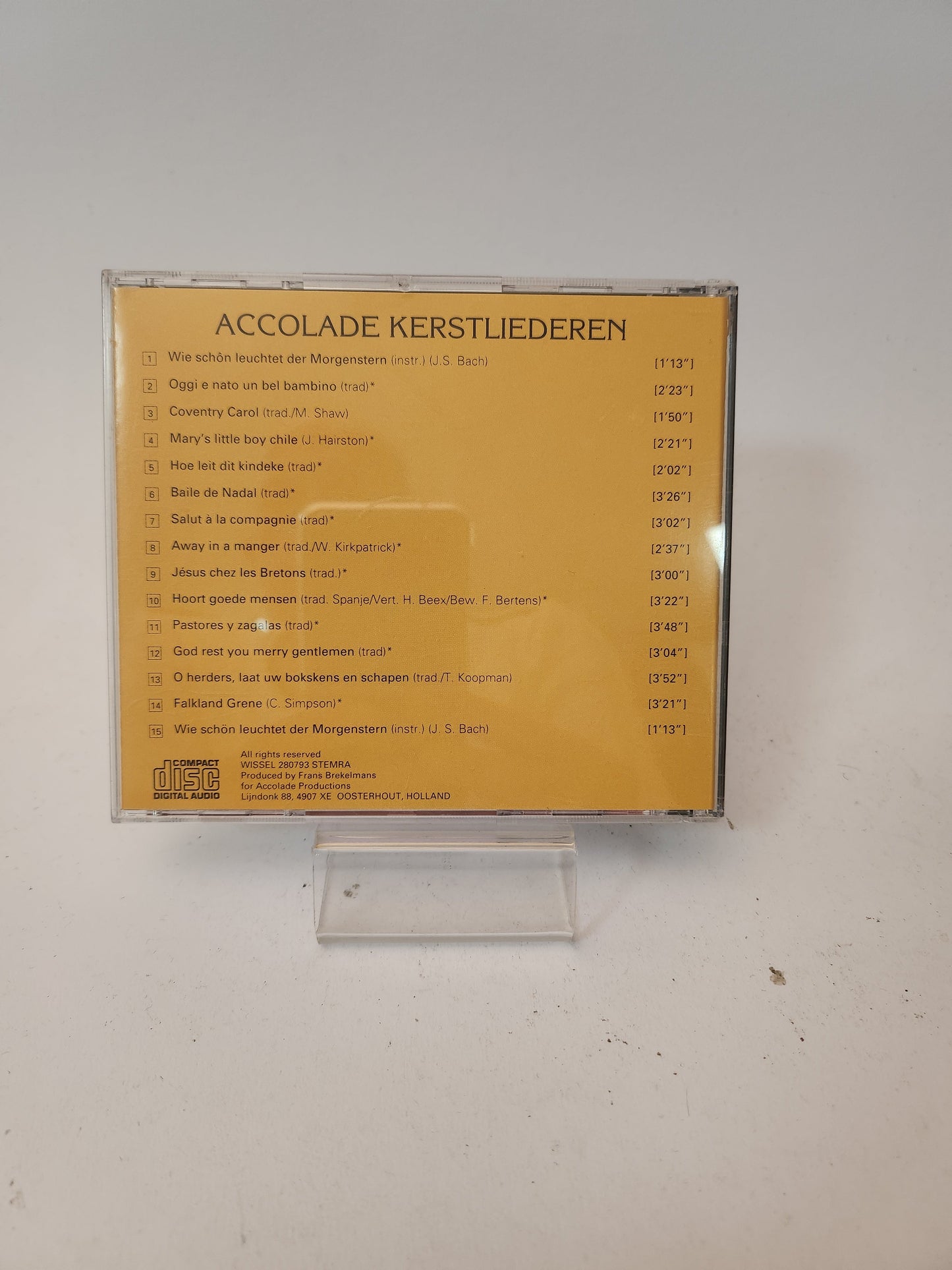 Accolade: Kerstliederen CD - Cd