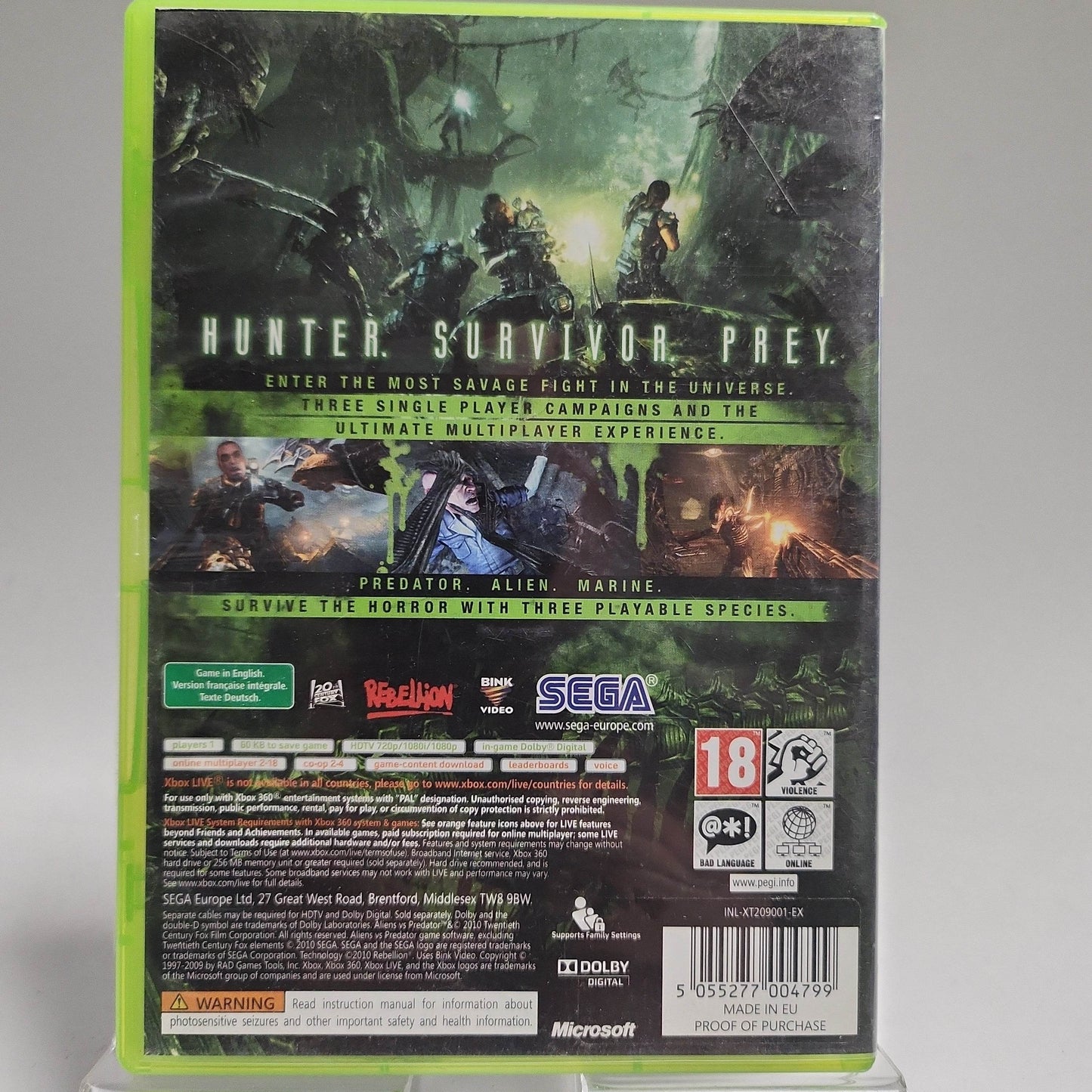 Aliens vs Predator Xbox 360 - Feniks Gameshop