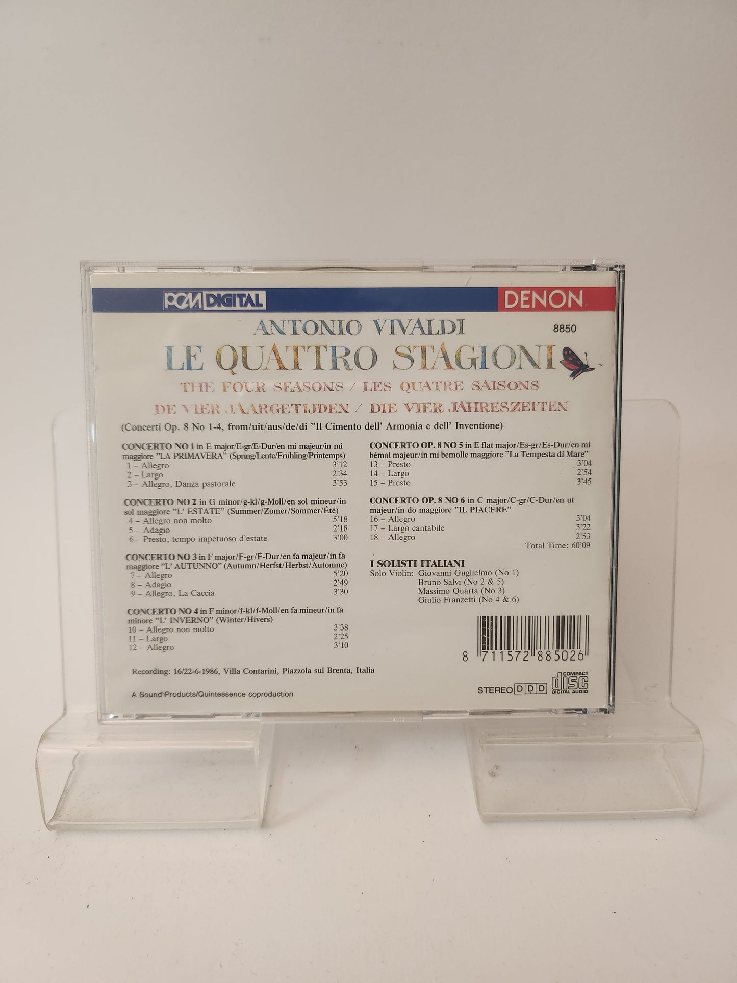Antonio Vivaldi: le Quattro Stagioni CD - Cd