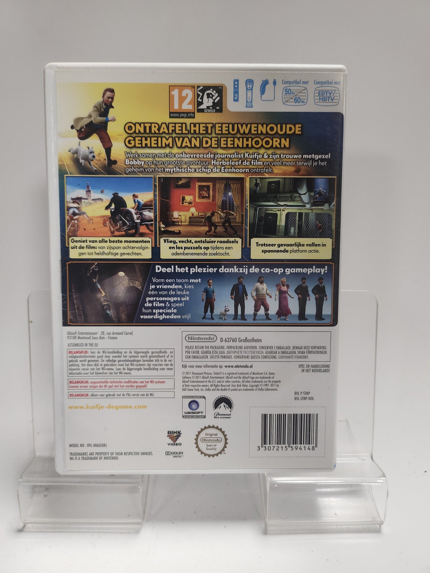 Avonturen van Kuifje het Geheim van de Eenhoorn Nintendo Wii - Nintendo Wii Games
