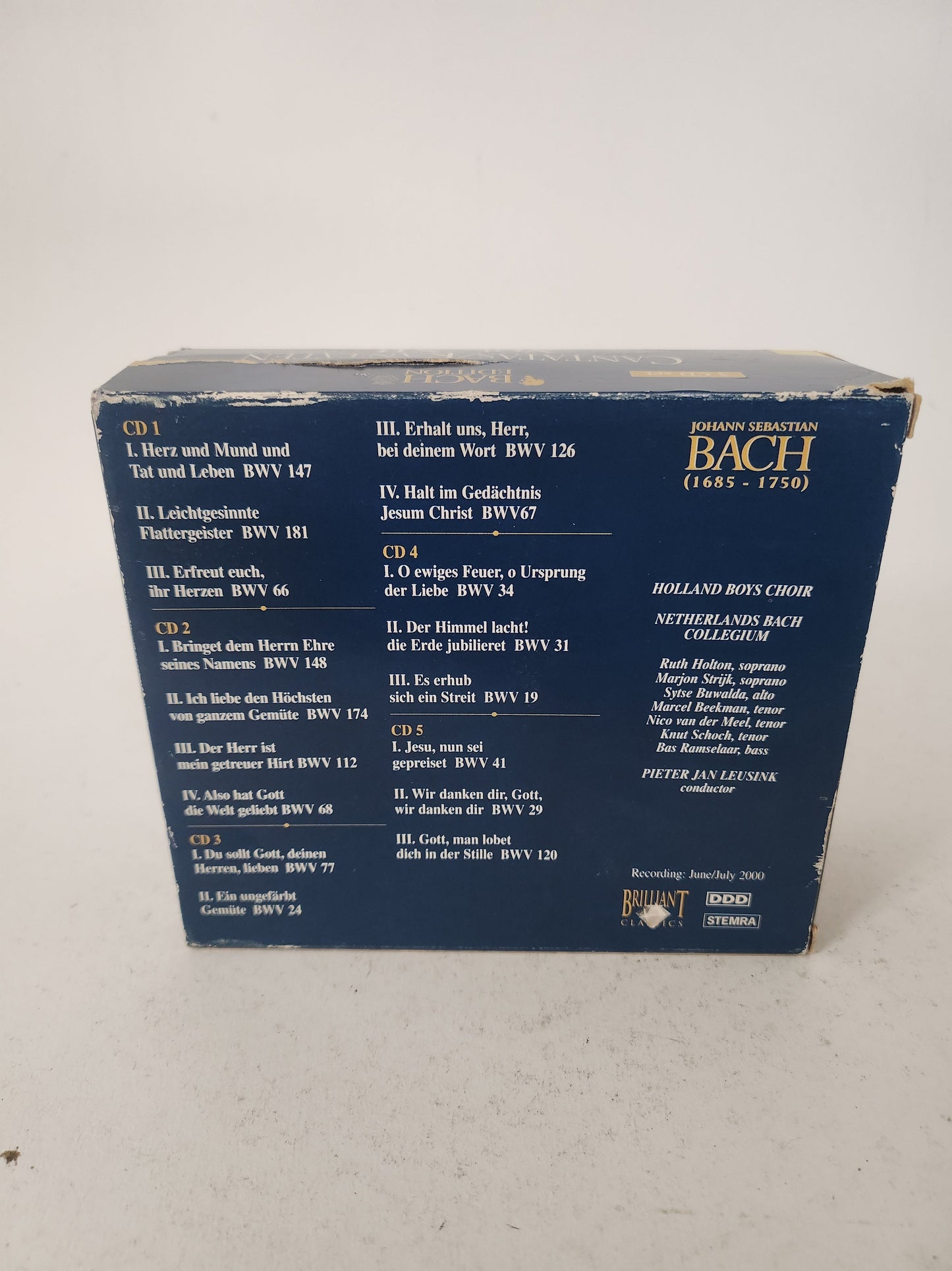 Bach Edition Cantatas Vol XII Volume 21 CD Box - Cd
