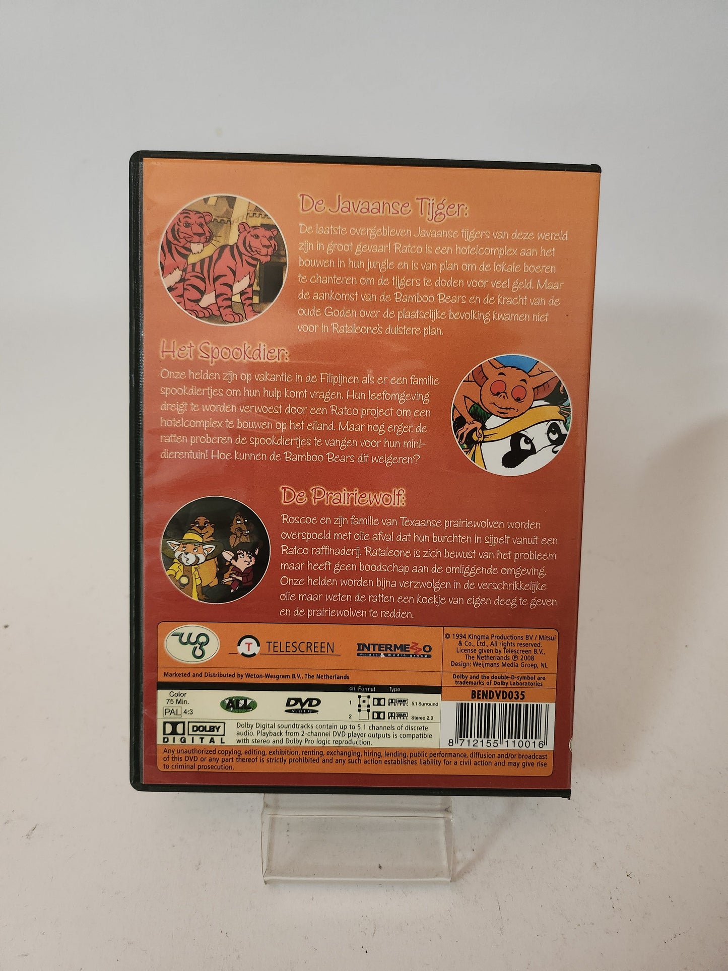 Bamboo Bears: de Javaanse Tijger Dvd Kids - Dvd kids