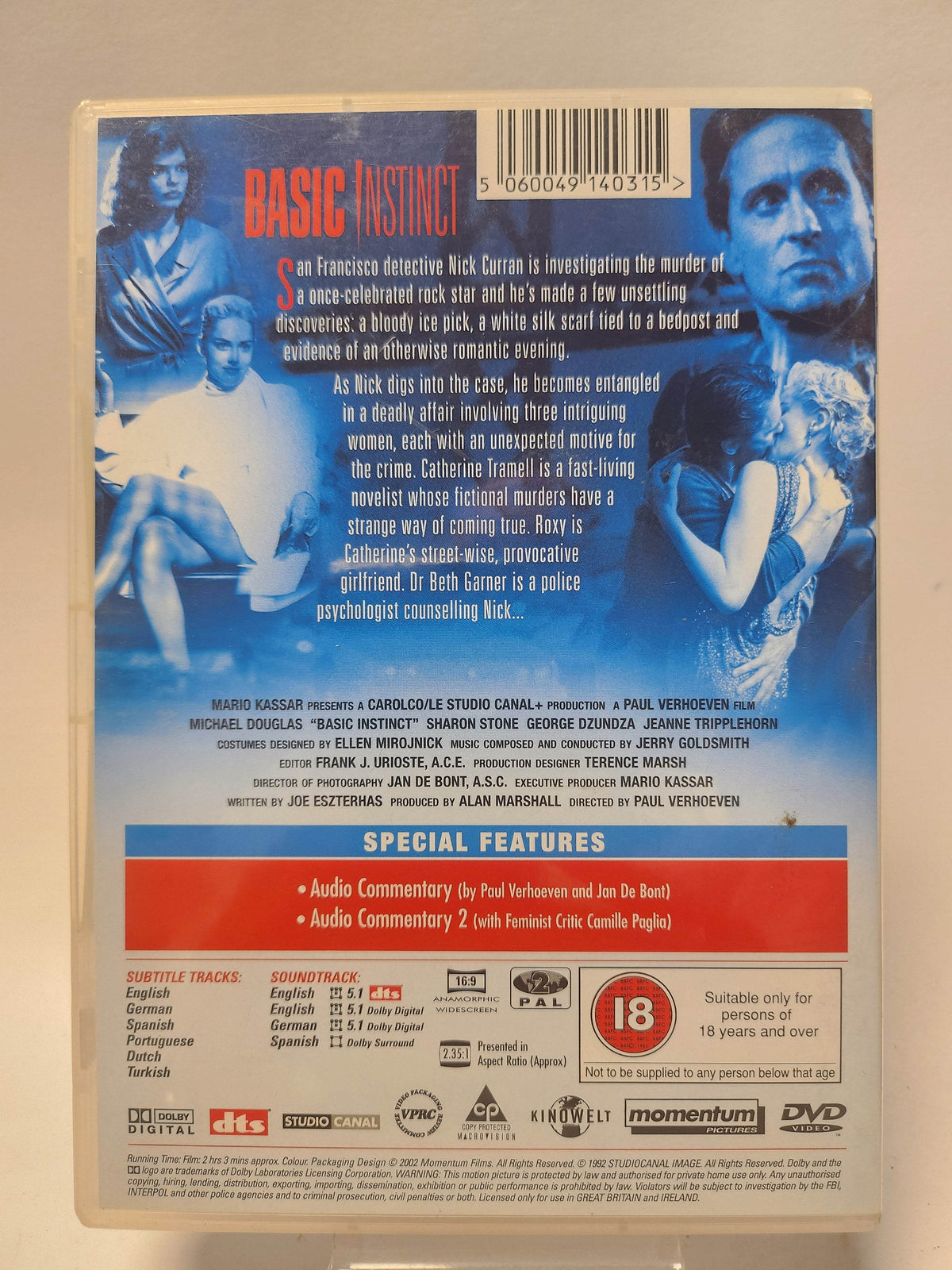 Basic Instinct DVD - Feniks Gameshop