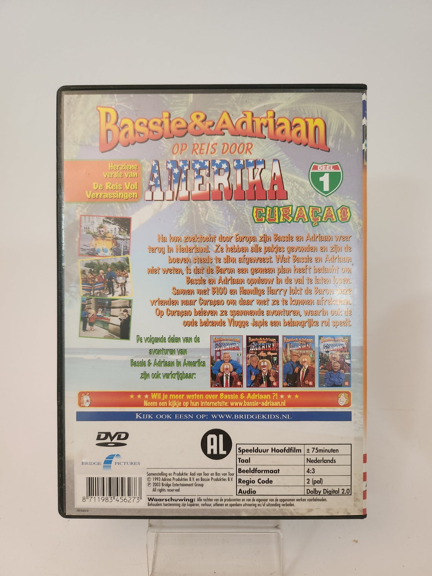 Bassie & Adriaan op Reis door Amerika Deel 1: Curaçao Dvd Kids - Dvd kids