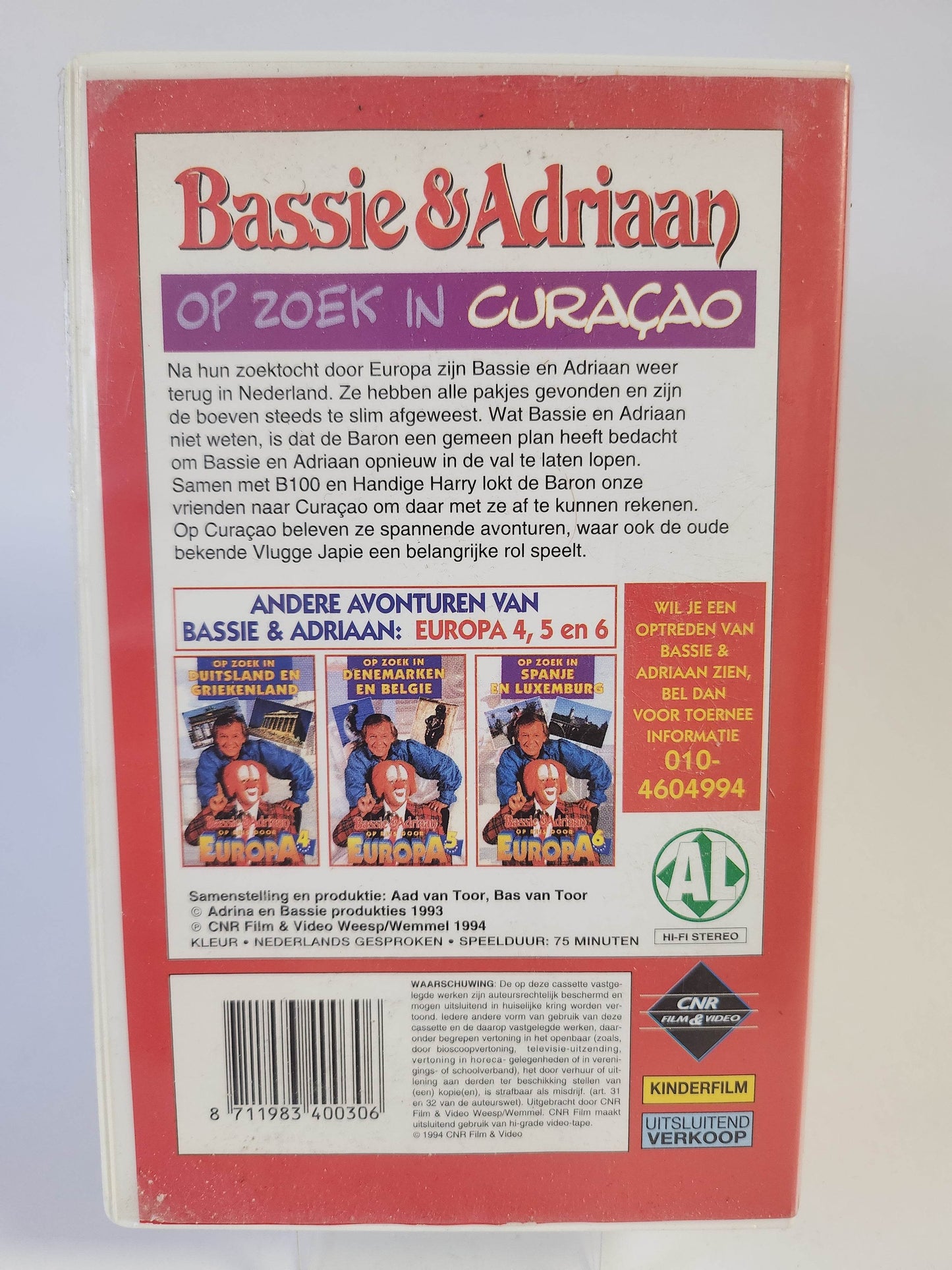 Bassie & Adriaan op zoek in Curaçao VHS - Feniks Gameshop