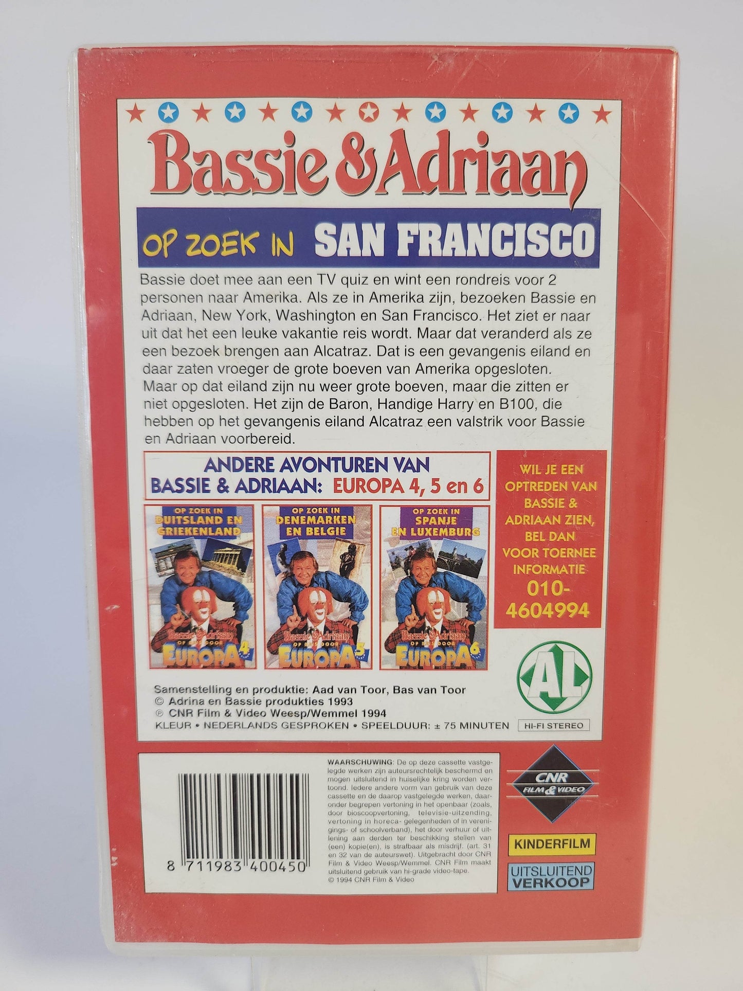 Bassie & Adriaan op Zoek in San Francisco VHS - Feniks Gameshop