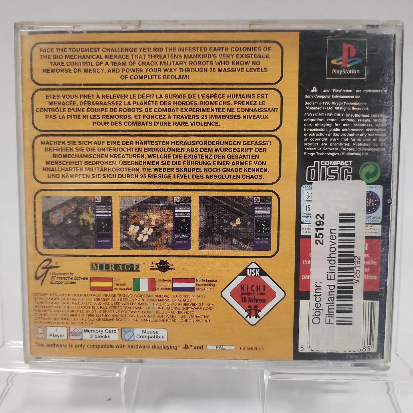 Bedlam Playstation 1 - Feniks Gameshop