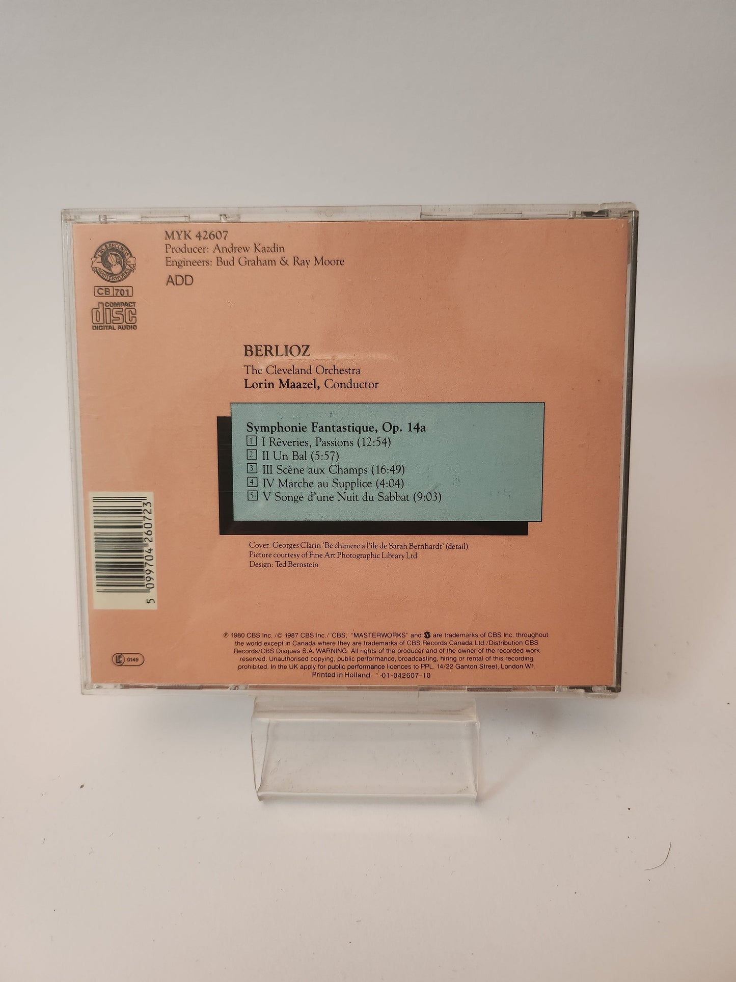 Berlioz: Symphonie Fantasique Op 14a CD - Cd