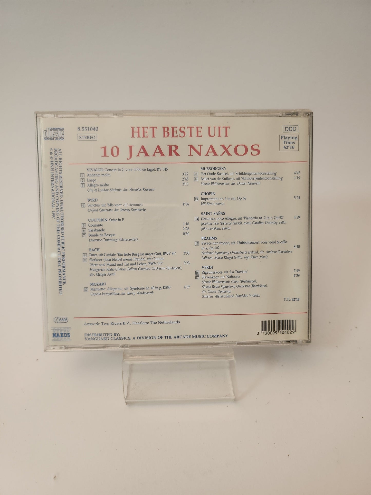Beste uit 10 Jaar Naxos CD - Cd