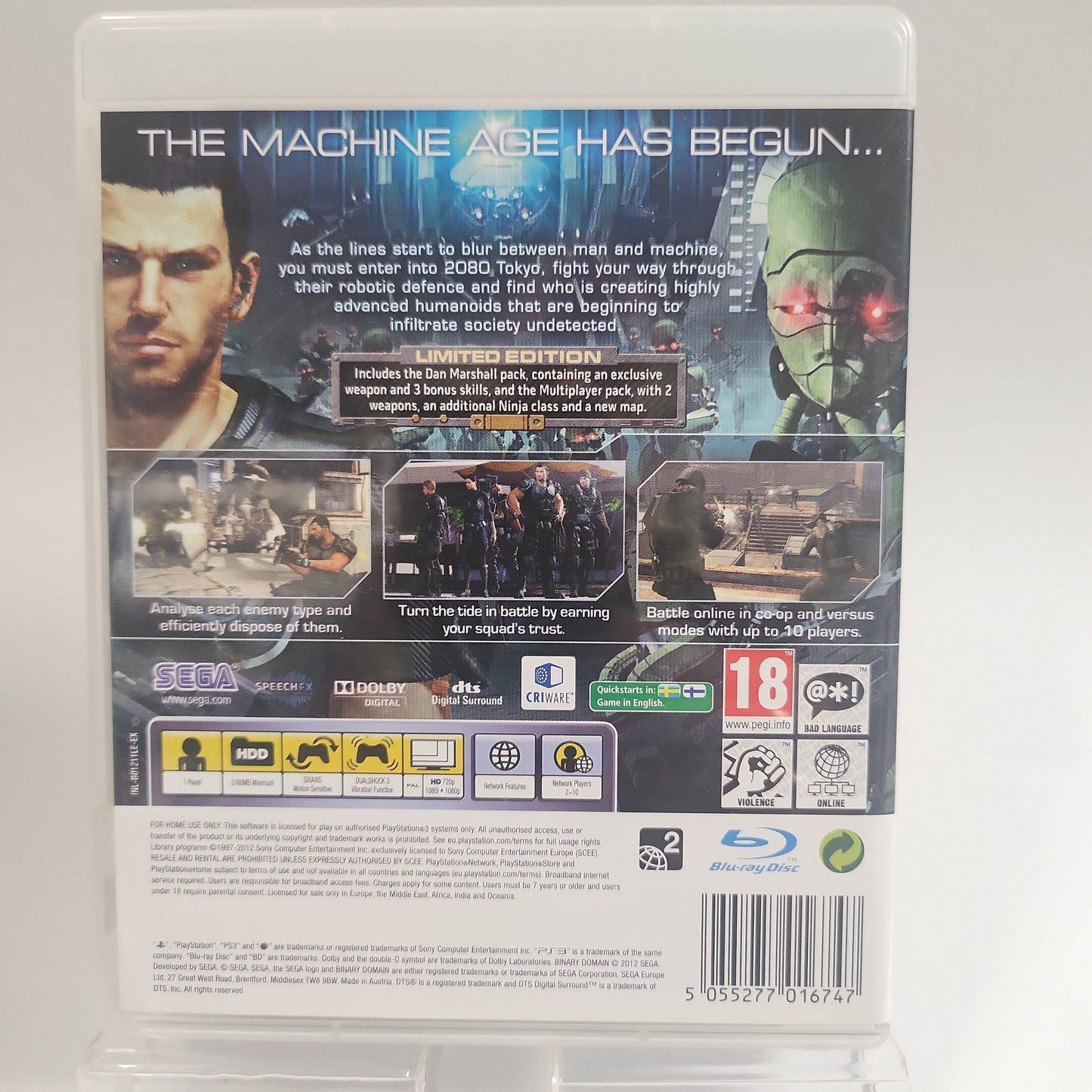 Binary Domain Playstation 3 - Feniks Gameshop