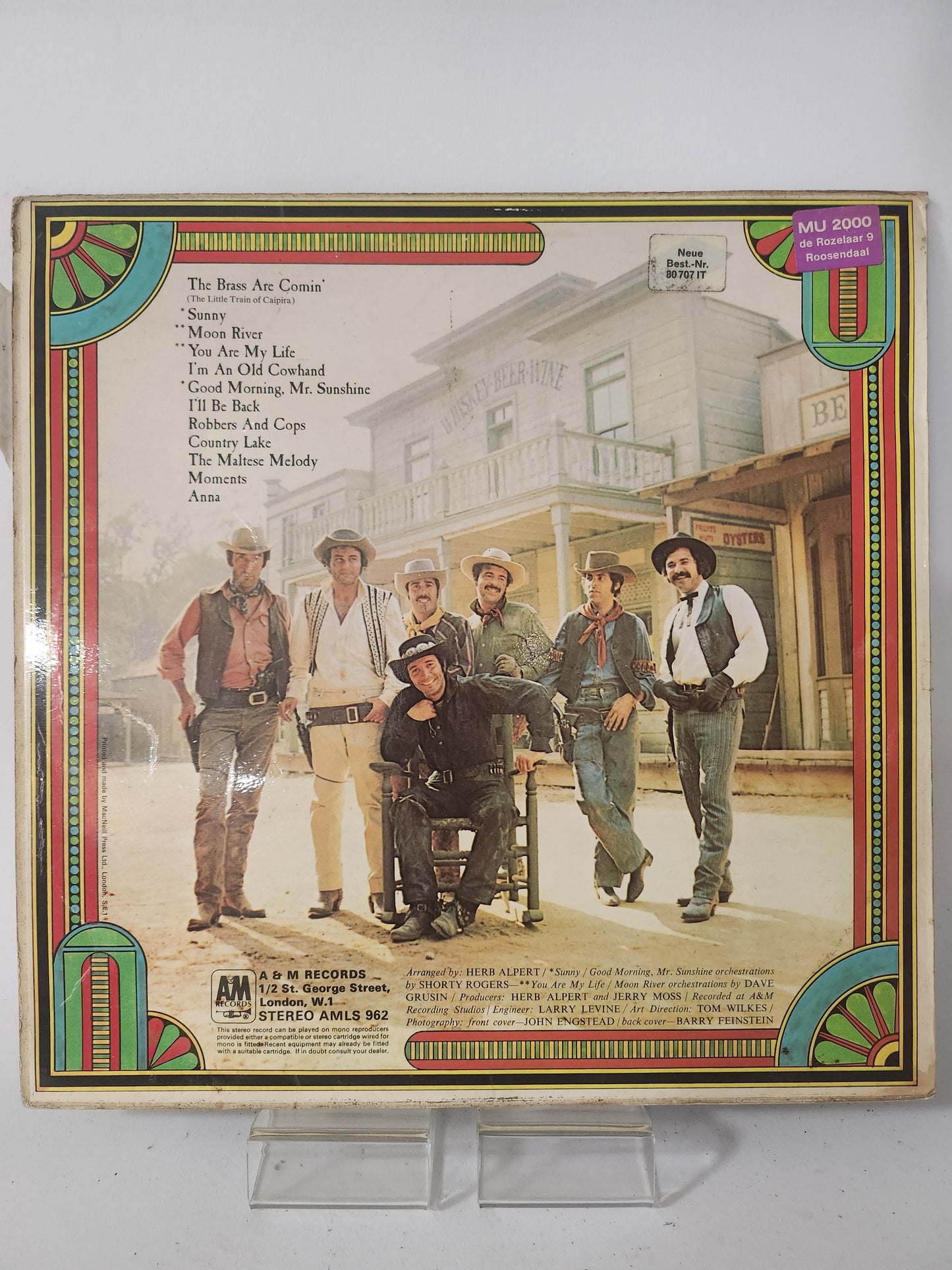 Brass are Comin’: Herb Albert & the Tijuana Brass LP Vinyl - Lp Vinyl
