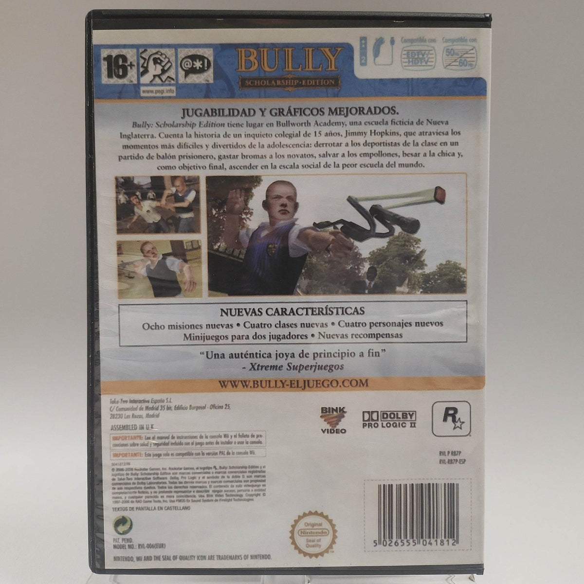 Bully Scholarship Edition (Copy Cover) Nintendo Wii - Feniks Gameshop