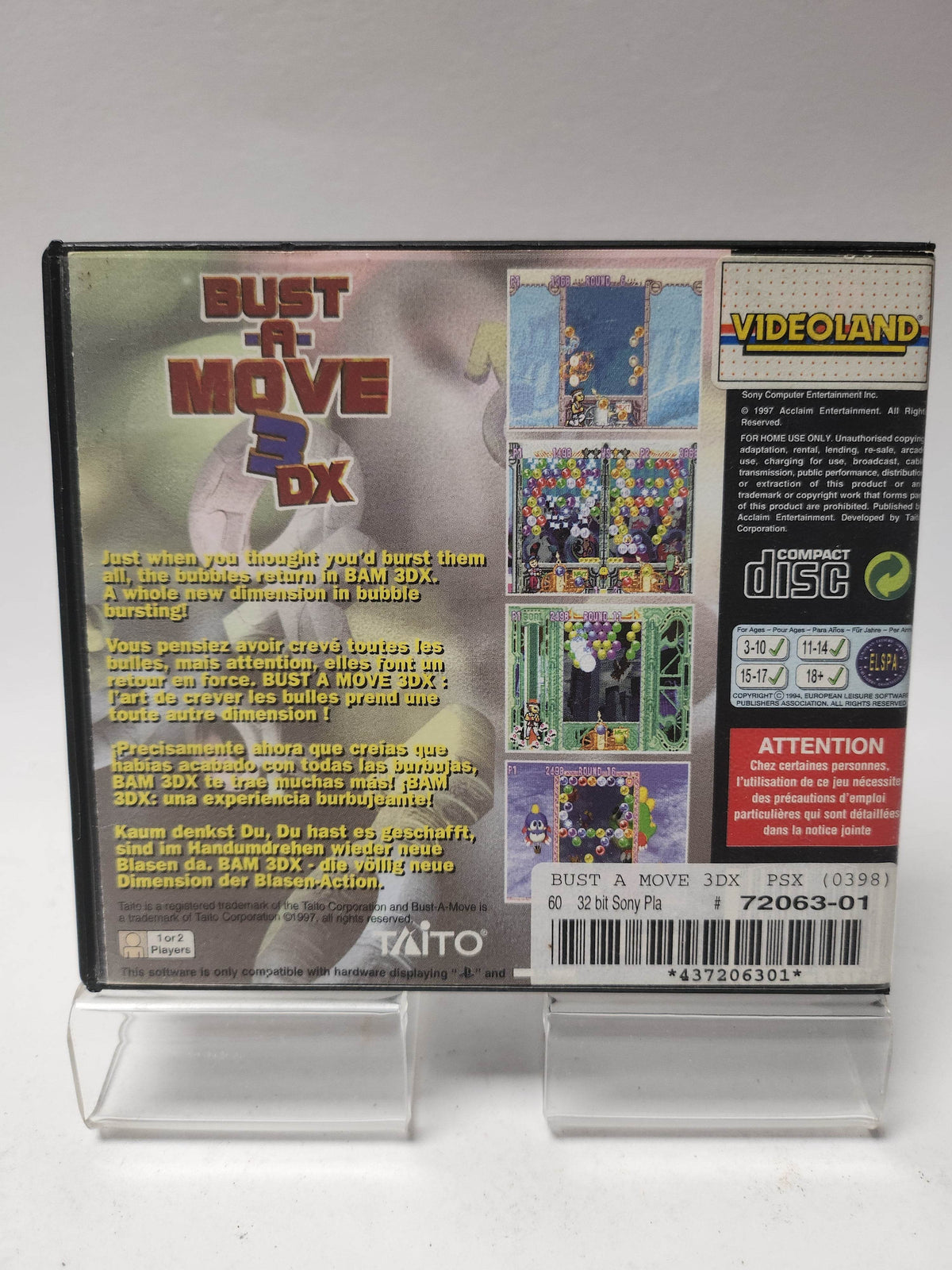 Bust a Move 3DX Playstation 1 - Feniks Gameshop