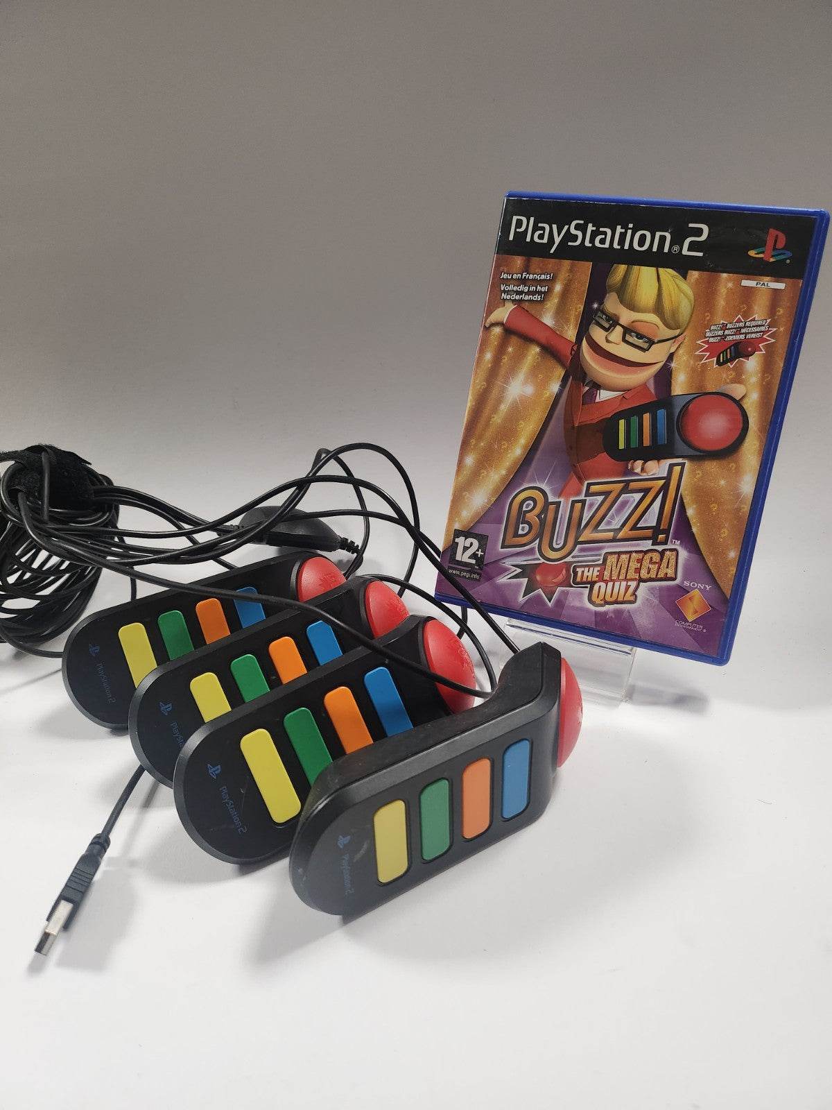 Buzz Set + Buzz the Mega Quiz Playstation 2 - Feniks Gameshop