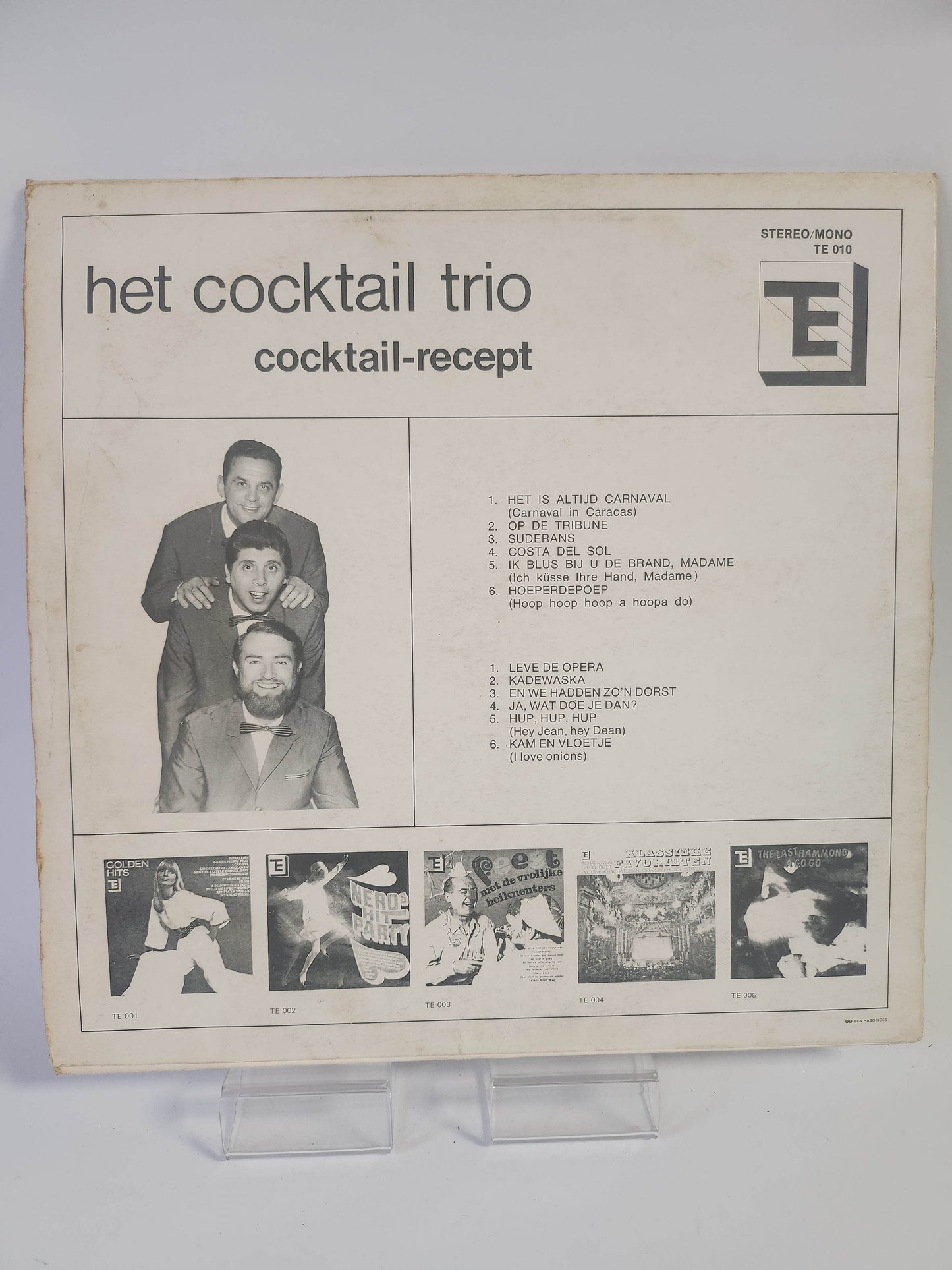 Cocktail Trio: Cocktail-Recept LP Vinyl - Feniks Gameshop