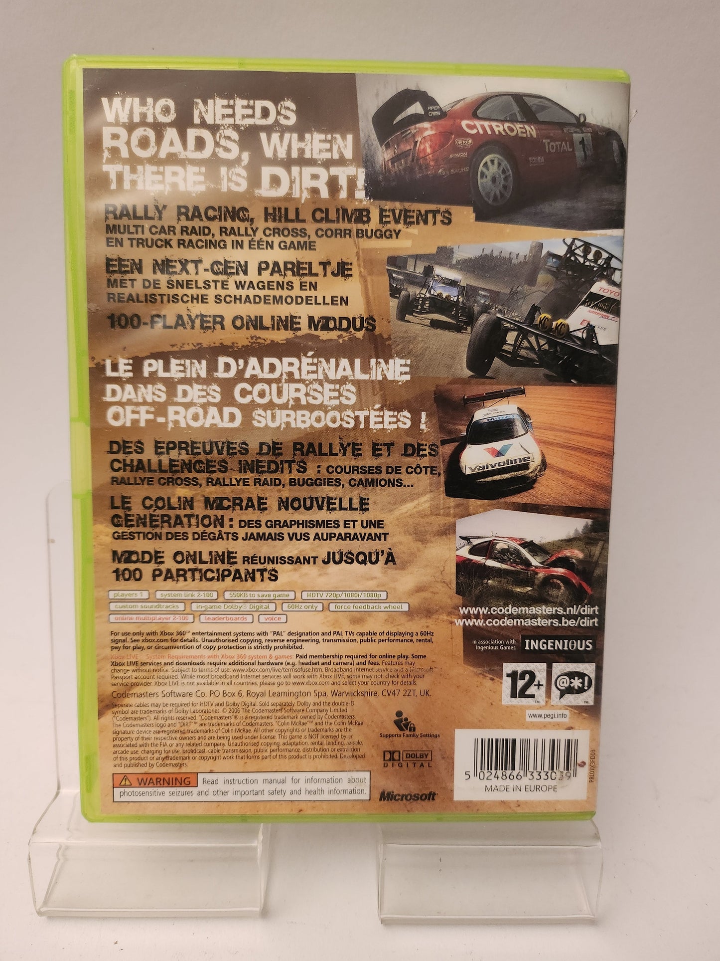 Colin McRae Dirt Xbox 360- Live - Xbox 360 Games
