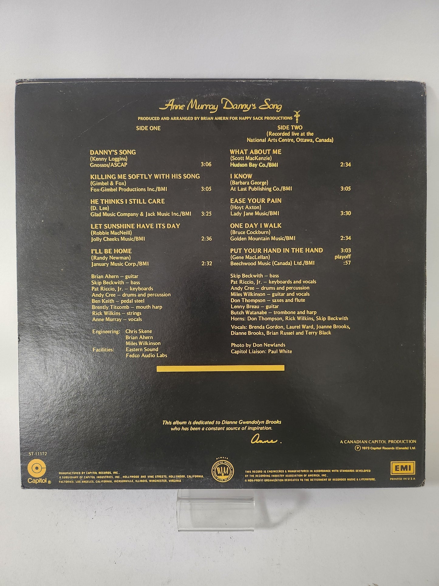 Danny’s Song: Anne Murray LP Vinyl - Lp Vinyl