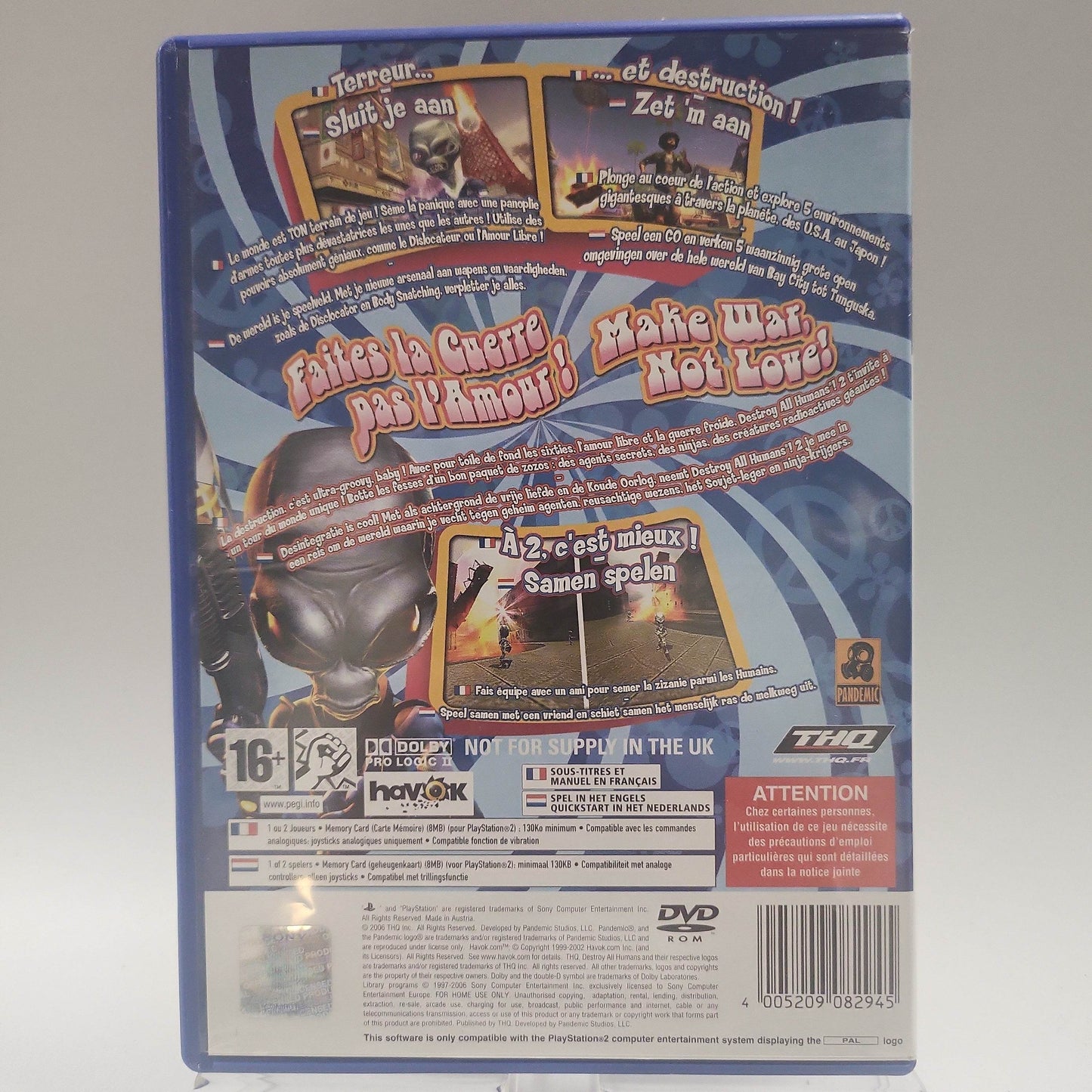 Destroy All Humans 2 Playstation 2 - Feniks Gameshop