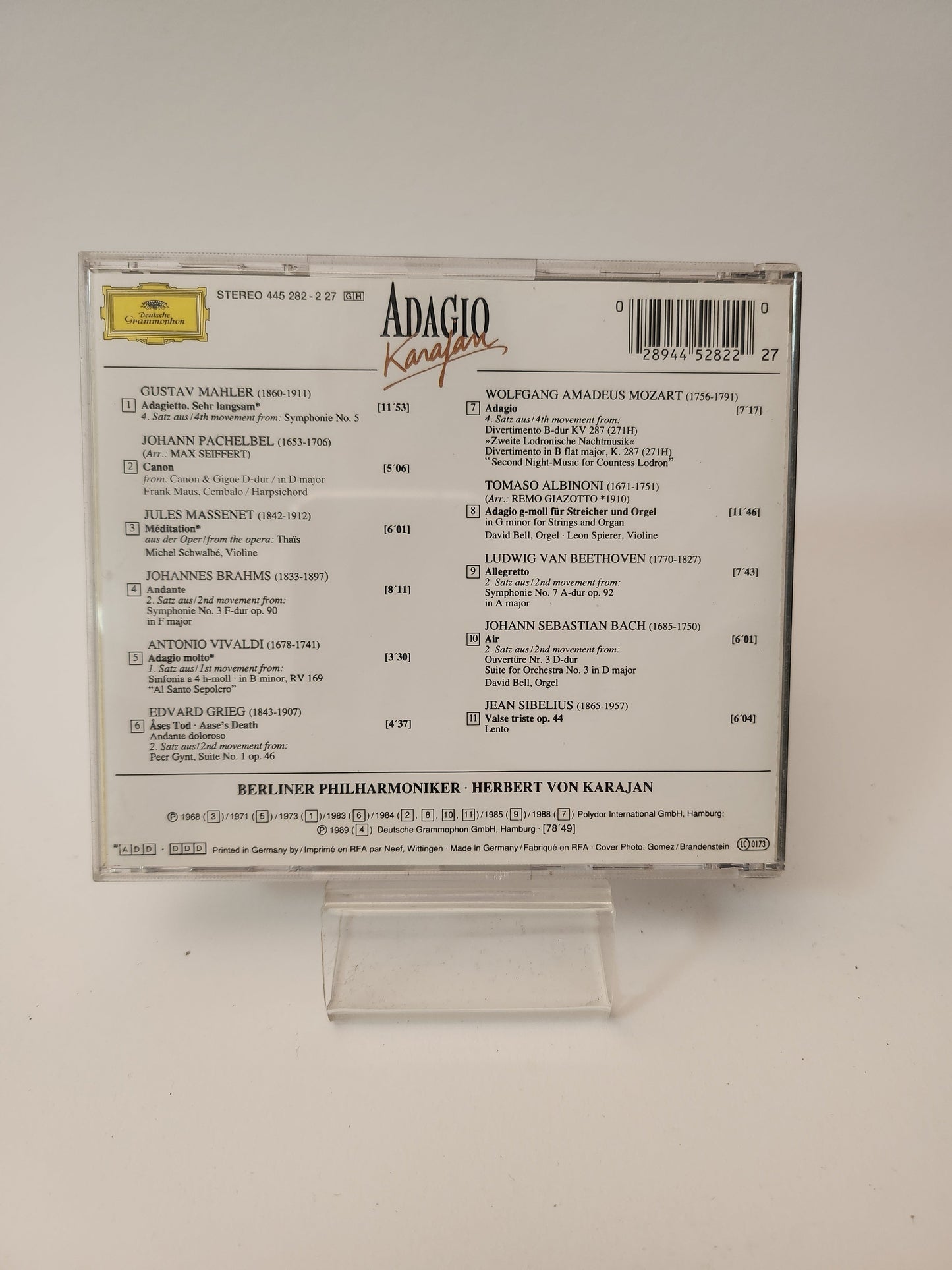 Deutsche Grammophon: Adagio Karajan CD - Cd