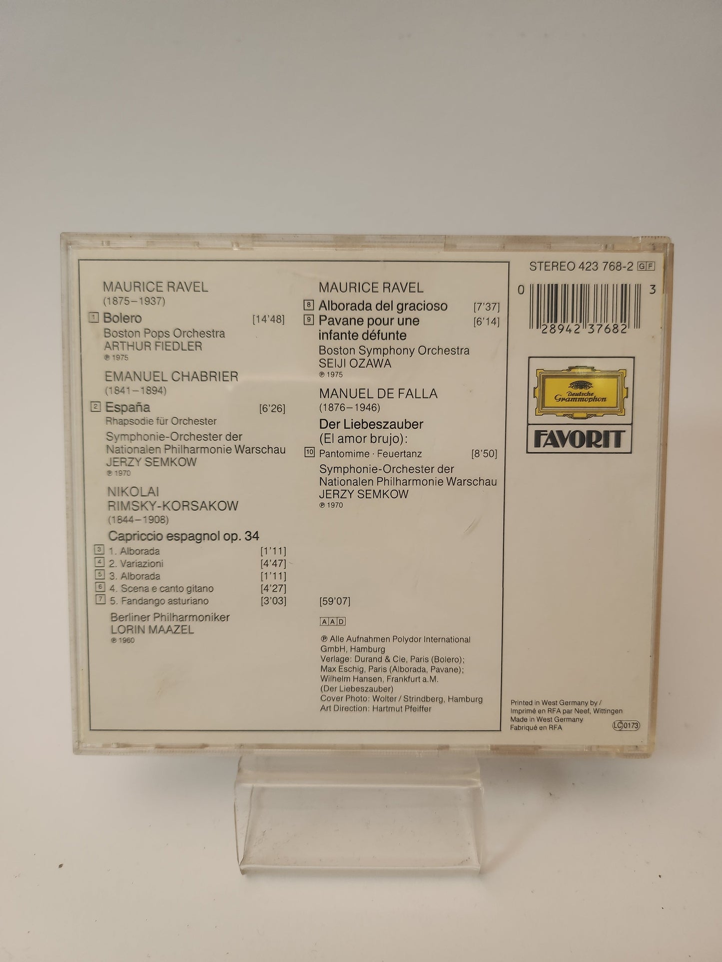 Deutsche Grammophon: Bolero CD - Cd