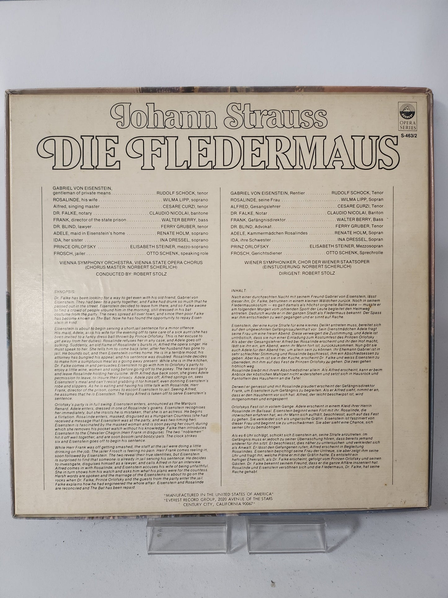 Die Fledermaus: Johann Strauss Dubbel LP Vinyl - Lp Vinyl