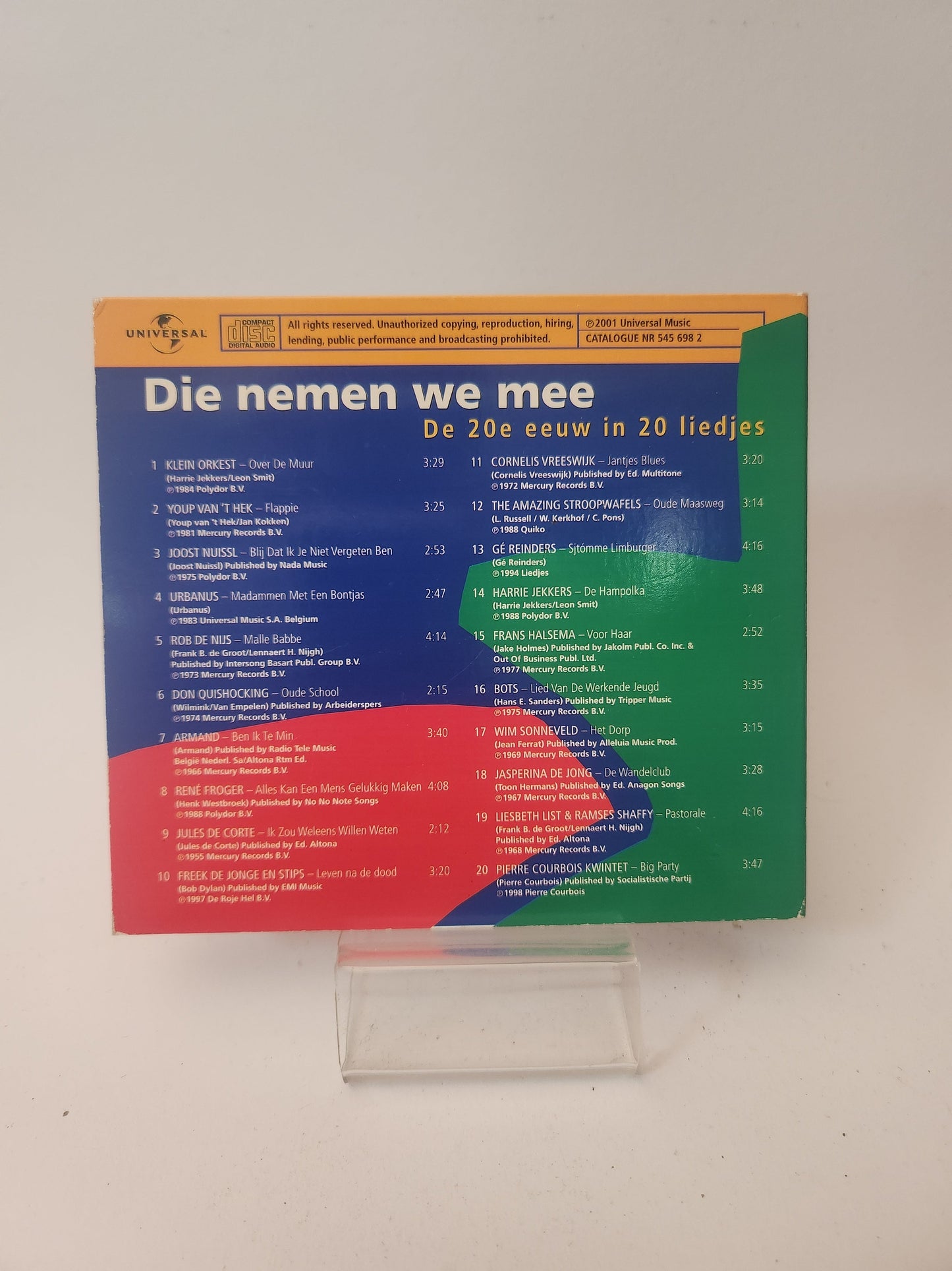 Die nemen We Mee: de 20ste Eeuw in 20 Liedjes CD - Cd