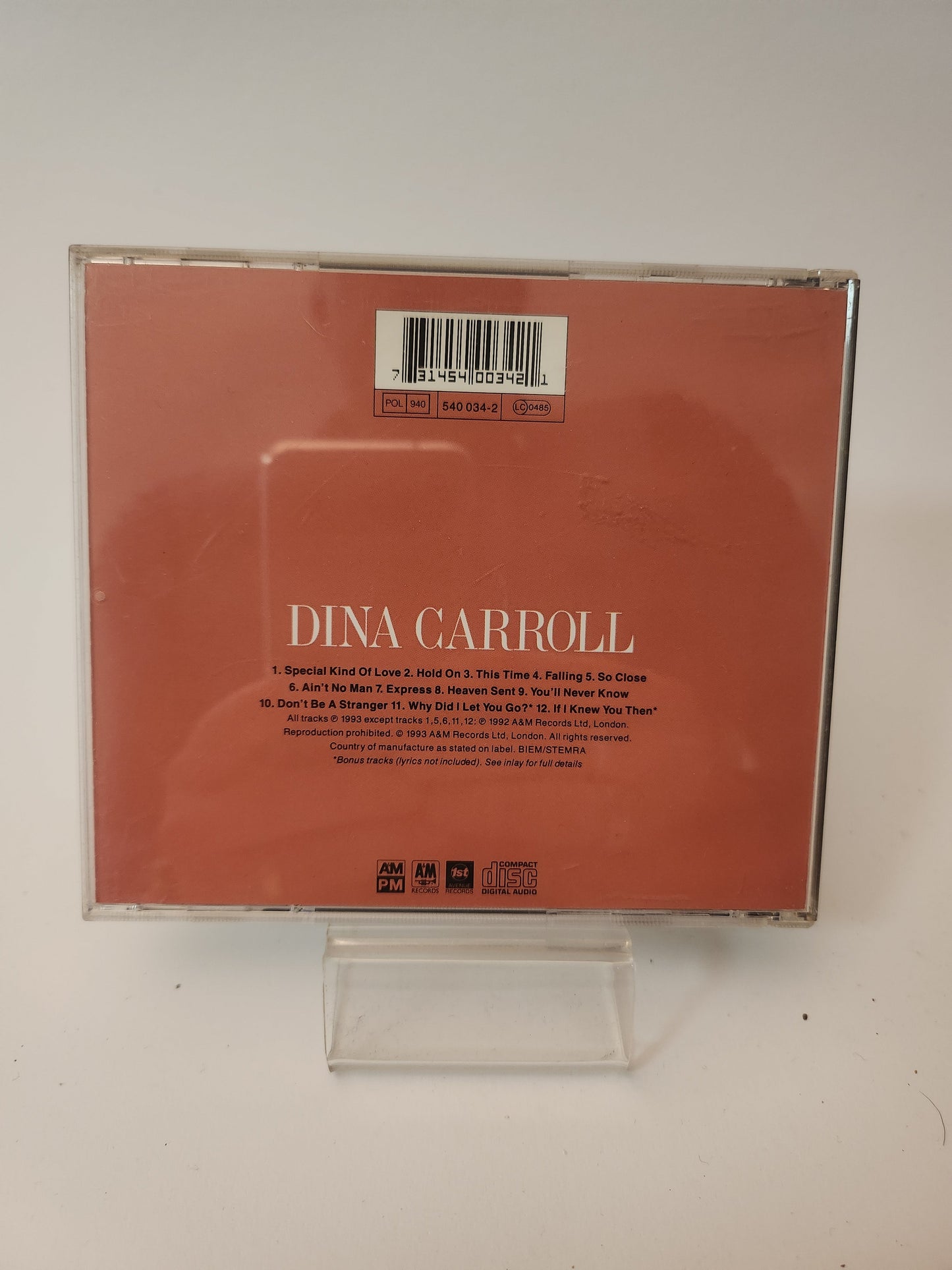 Dina Carroll: So Close CD - Cd