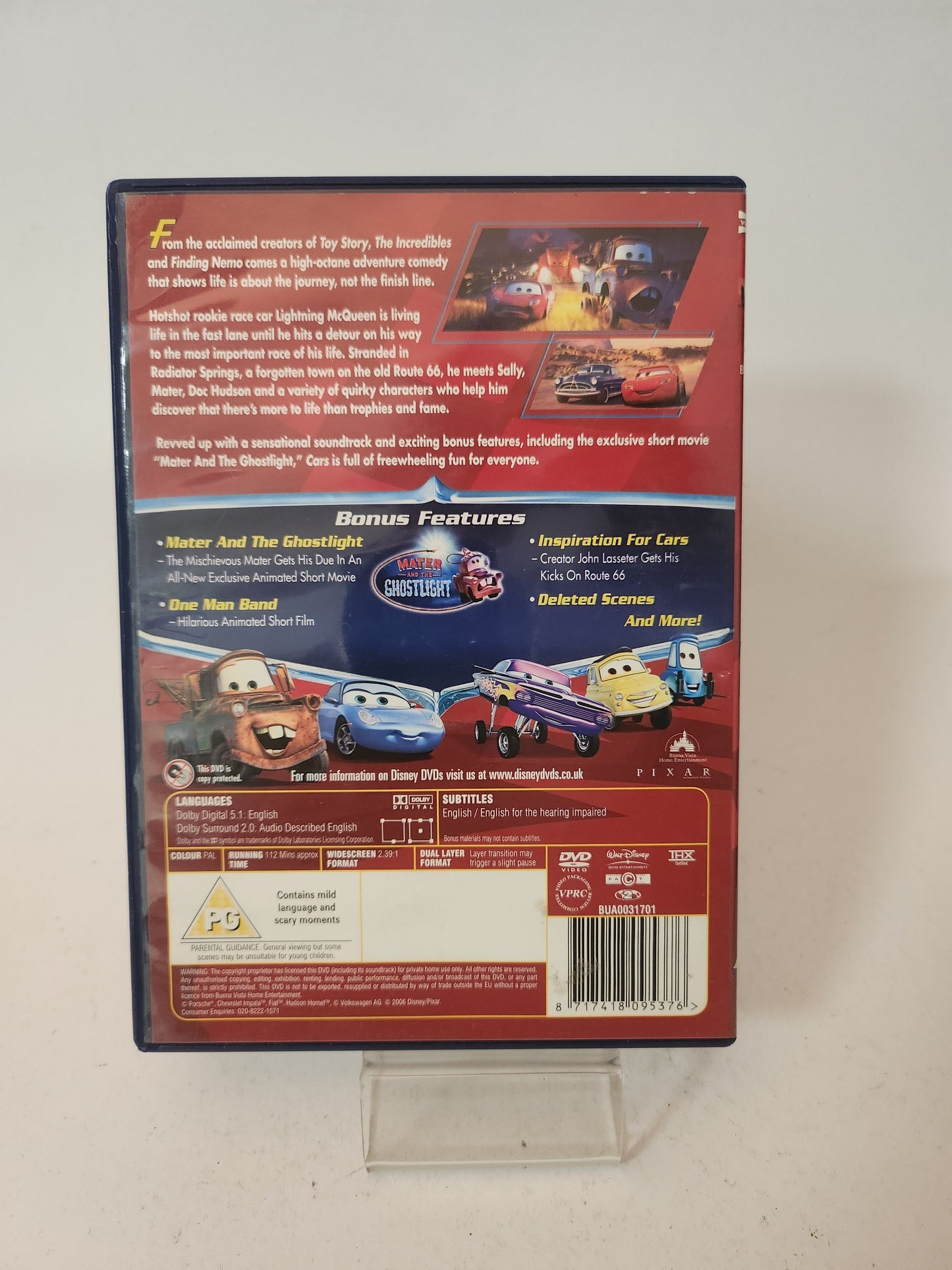 Disney Pixar Cars Dvd Kids - Dvd kids