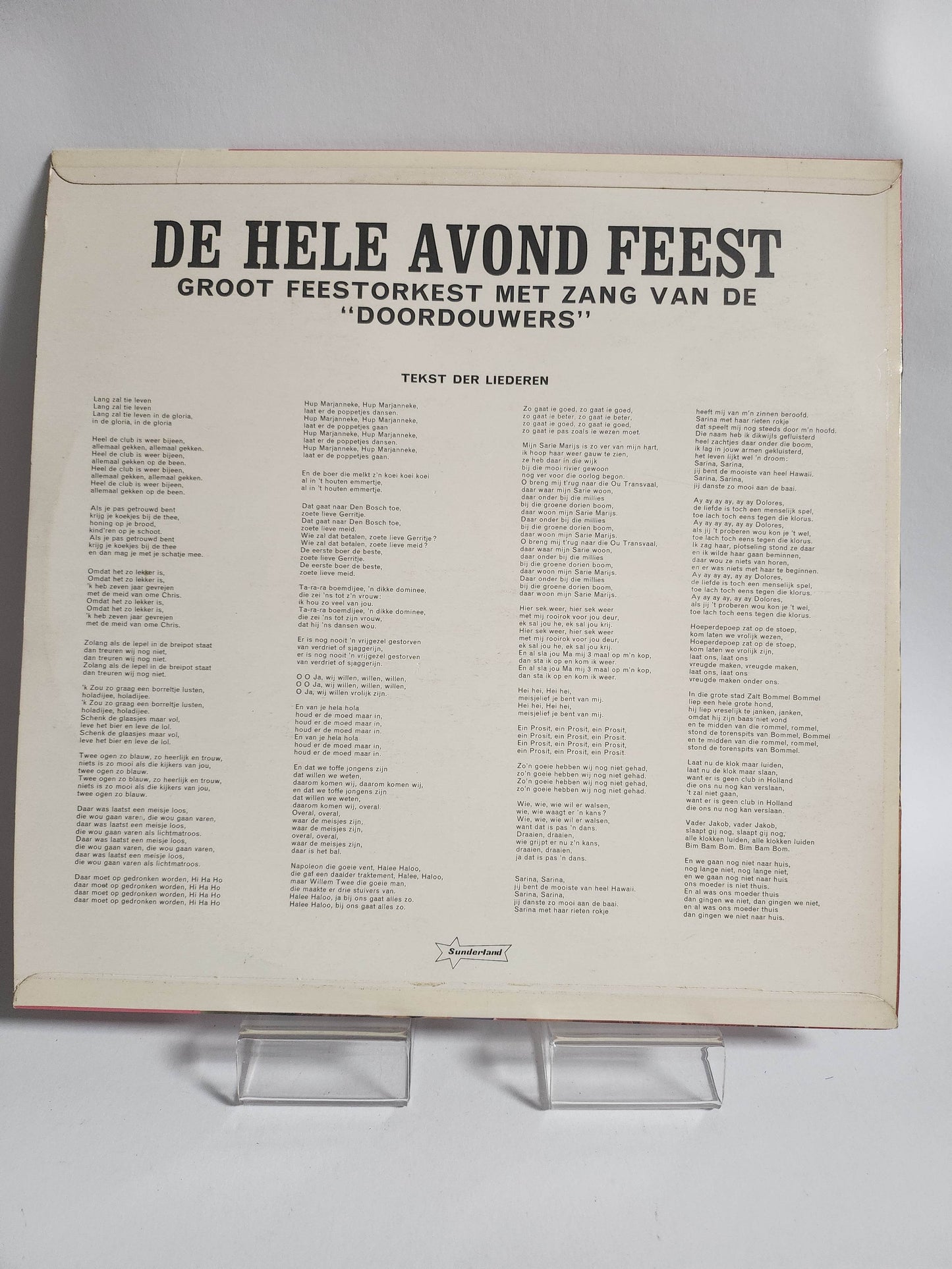 Doordouwers: De Hele Avond Feest LP Vinyl - Feniks Gameshop