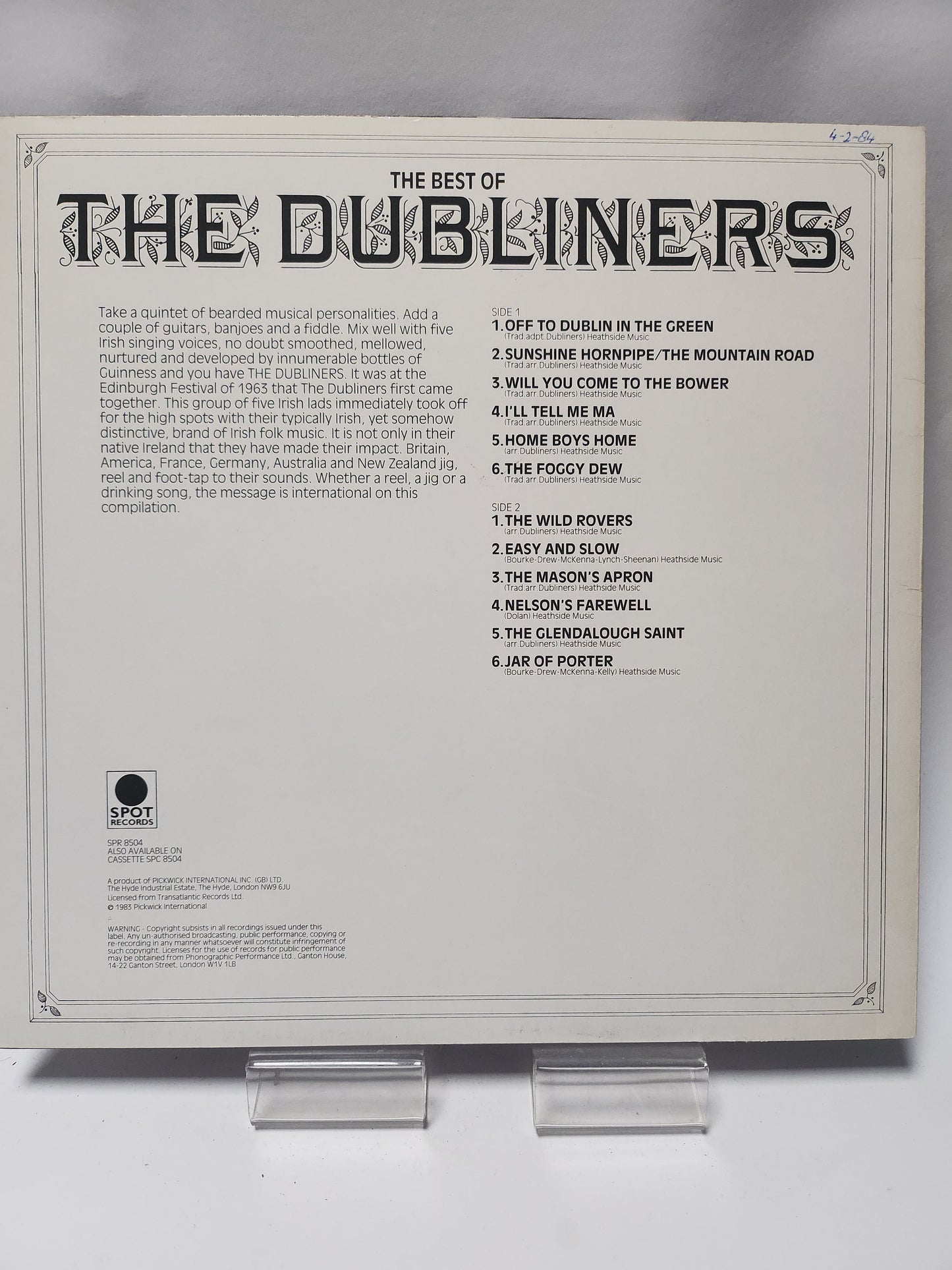 Dubliners ’the Best of’ LP Vinyl - Lp Vinyl
