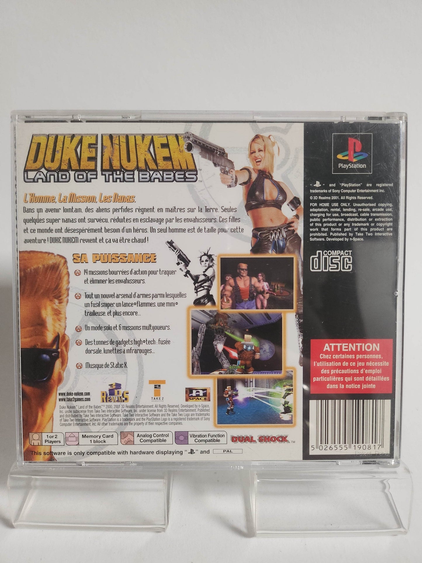 Duke Nukem Land of the Babes (No Frontcover) Playstation 1 - Feniks Gameshop