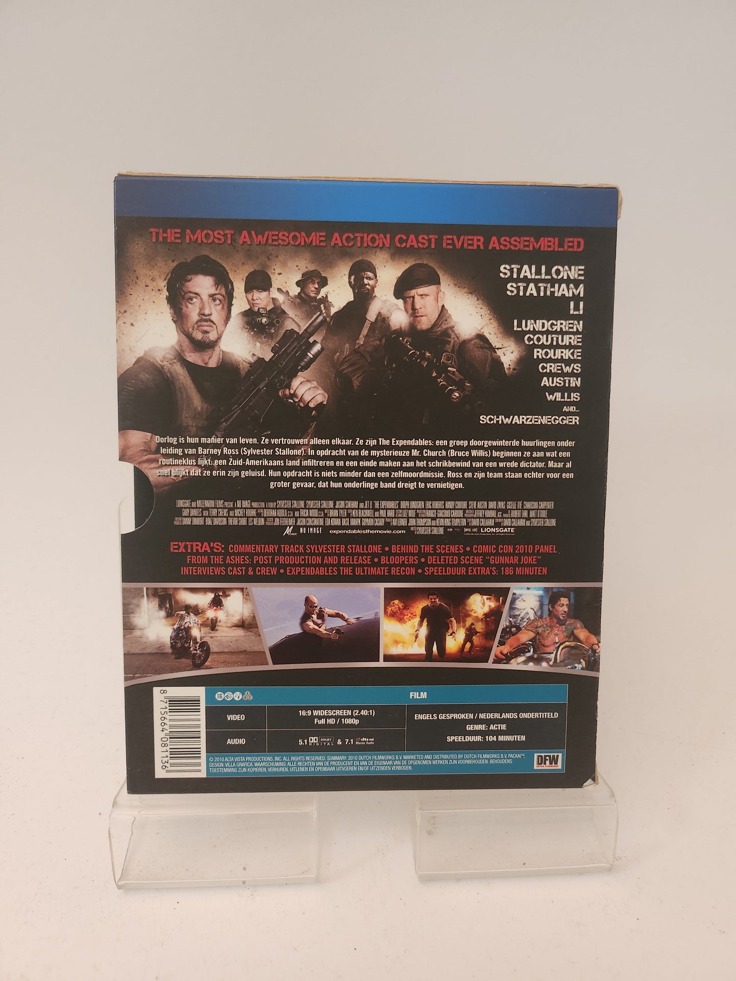 Expendables Blu-Ray Sylvester Stallone - Getest en Werkend - Blu-Ray
