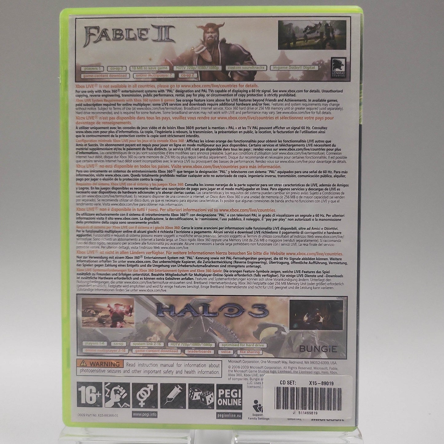 Fable II & Halo 3 Xbox 360 - Feniks Gameshop