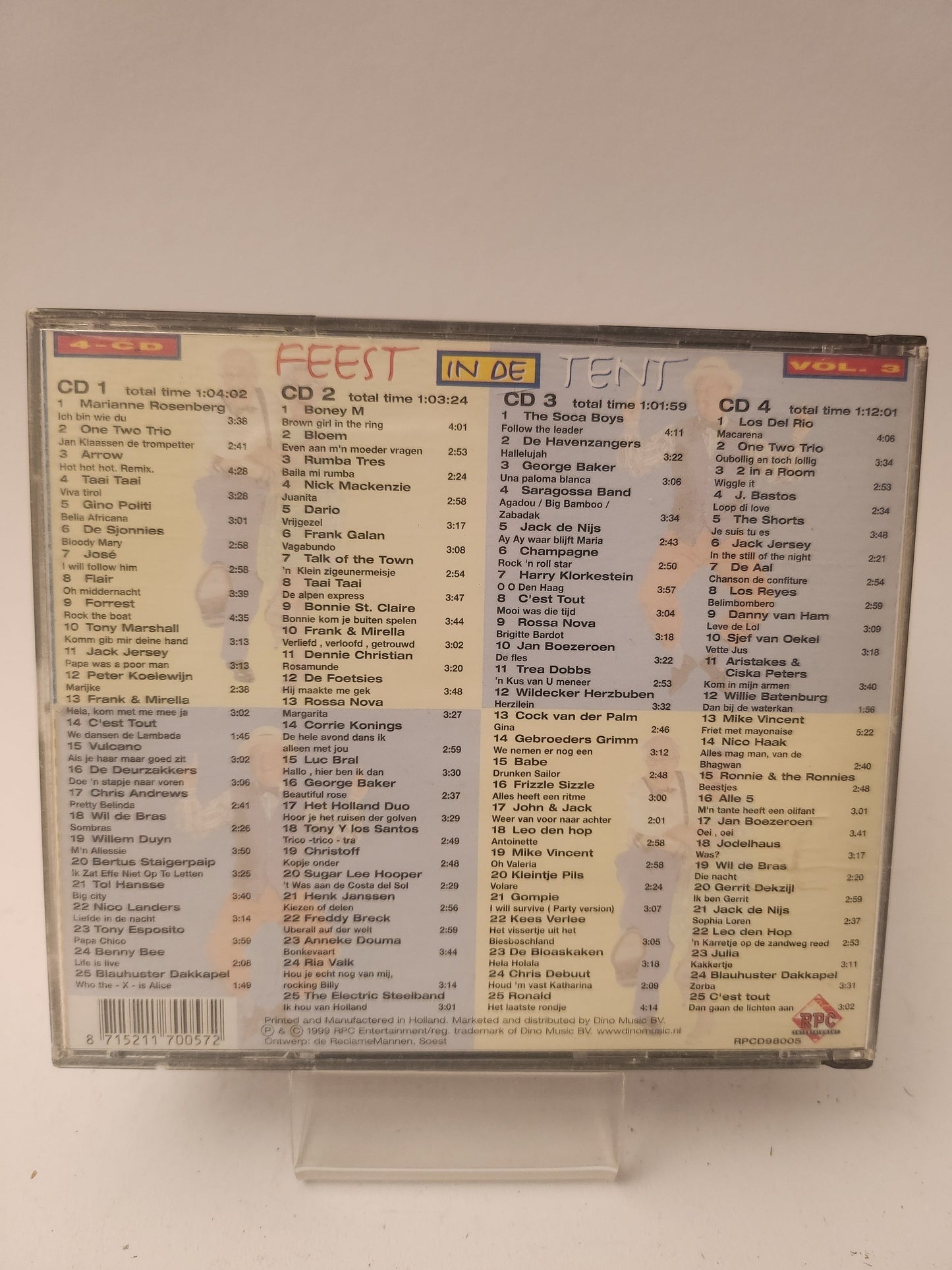 Feest in de Tent Volume 3 CD - Cd