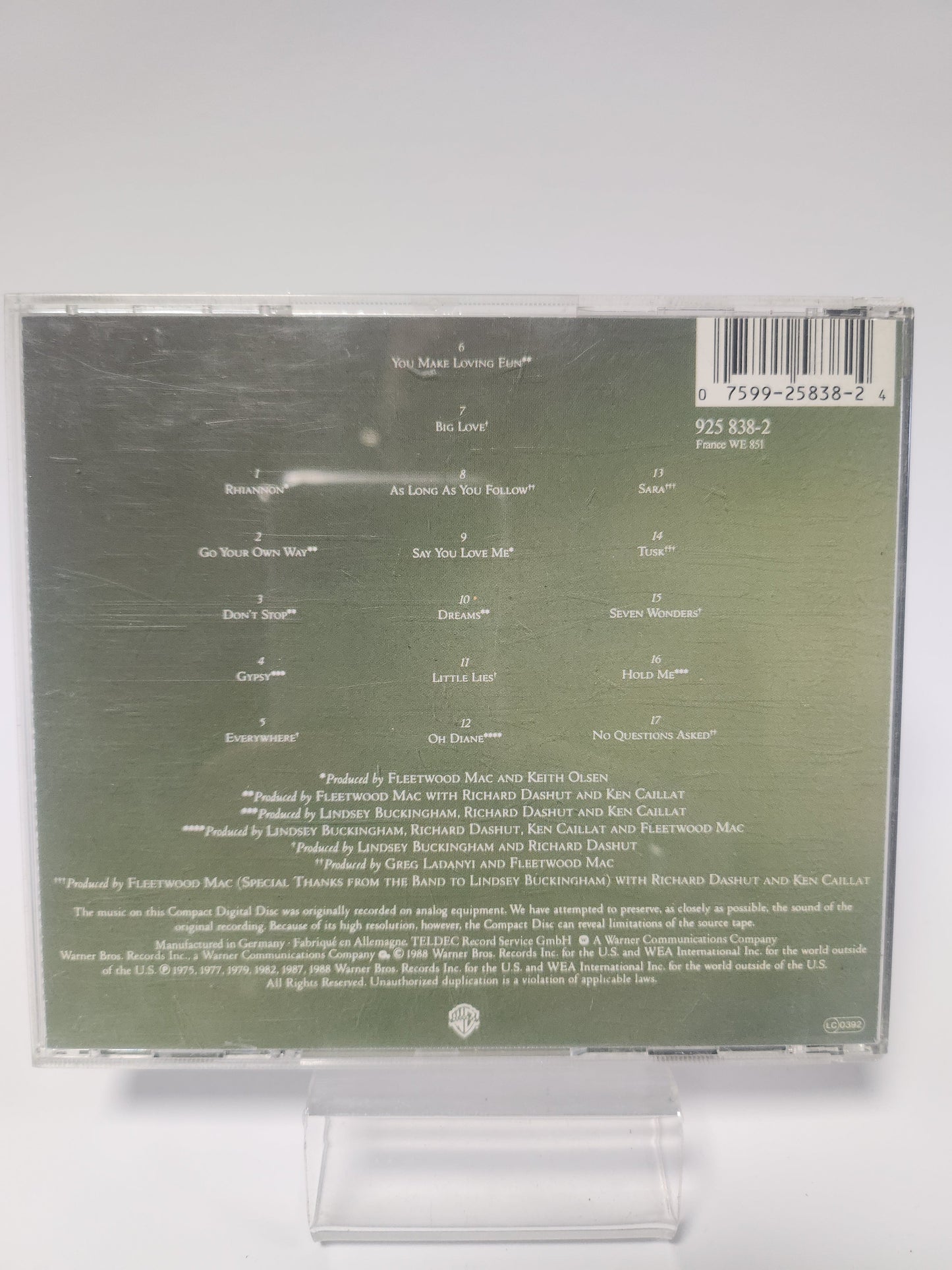 Fleetwood Mac: Greatest Hits CD - Cd