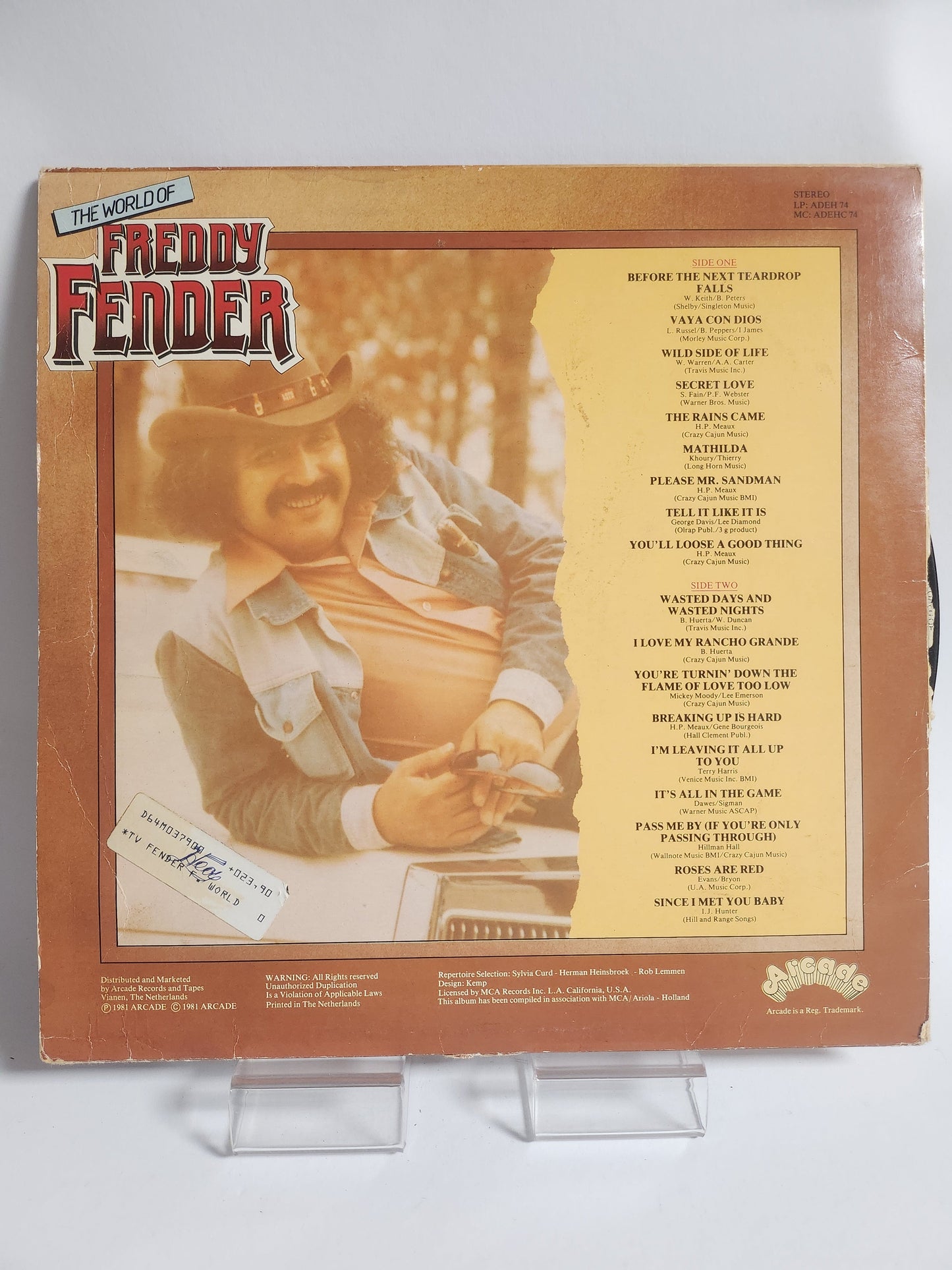 Freddy Fender: ’the World of’ LP Vinyl - Lp Vinyl