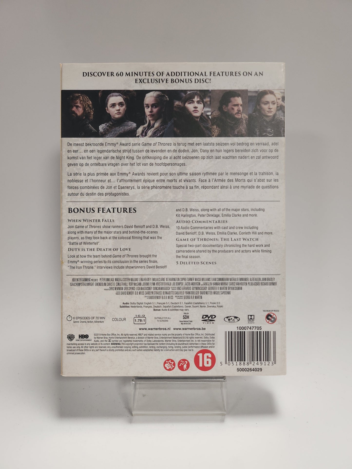 Game of Thrones Seizoen 8 Dvd Box - Dvd Volwassenen