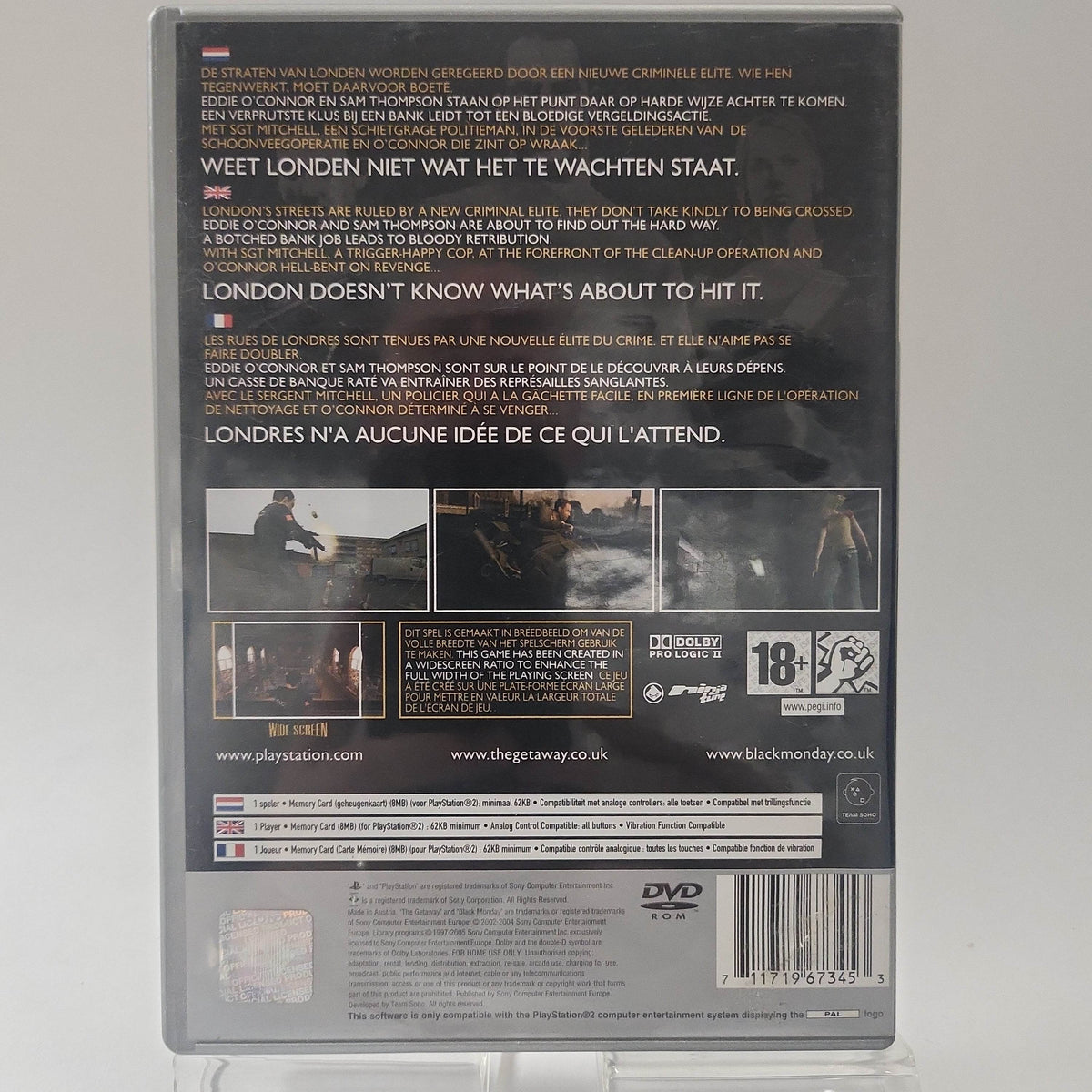 Getaway Black Monday Platinum Edition Playstation 2 - Feniks Gameshop