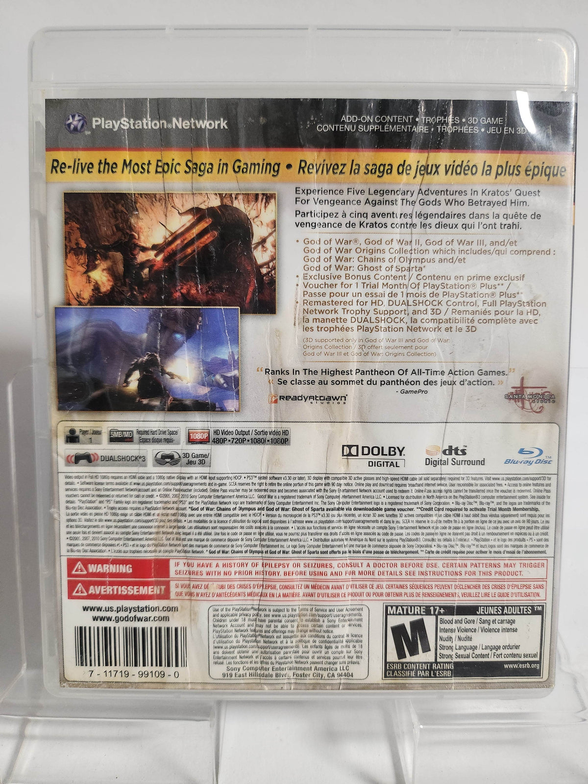 God of War Saga Collection American Edition Playstation 3 - Feniks Gameshop
