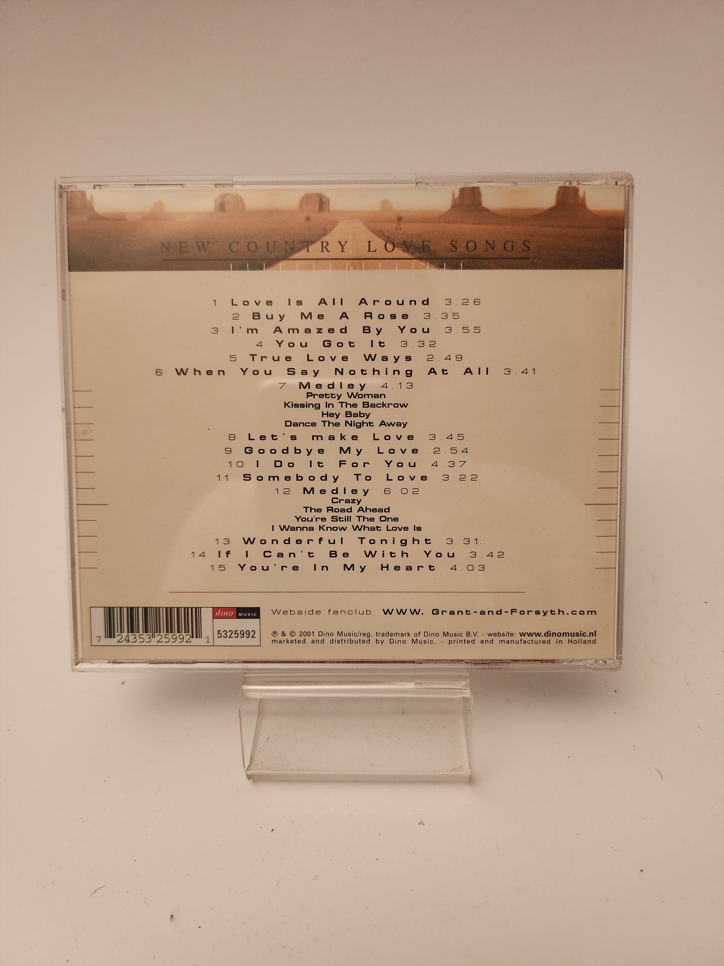 Grant & Forsyth: New Country Love Songs CD - Cd