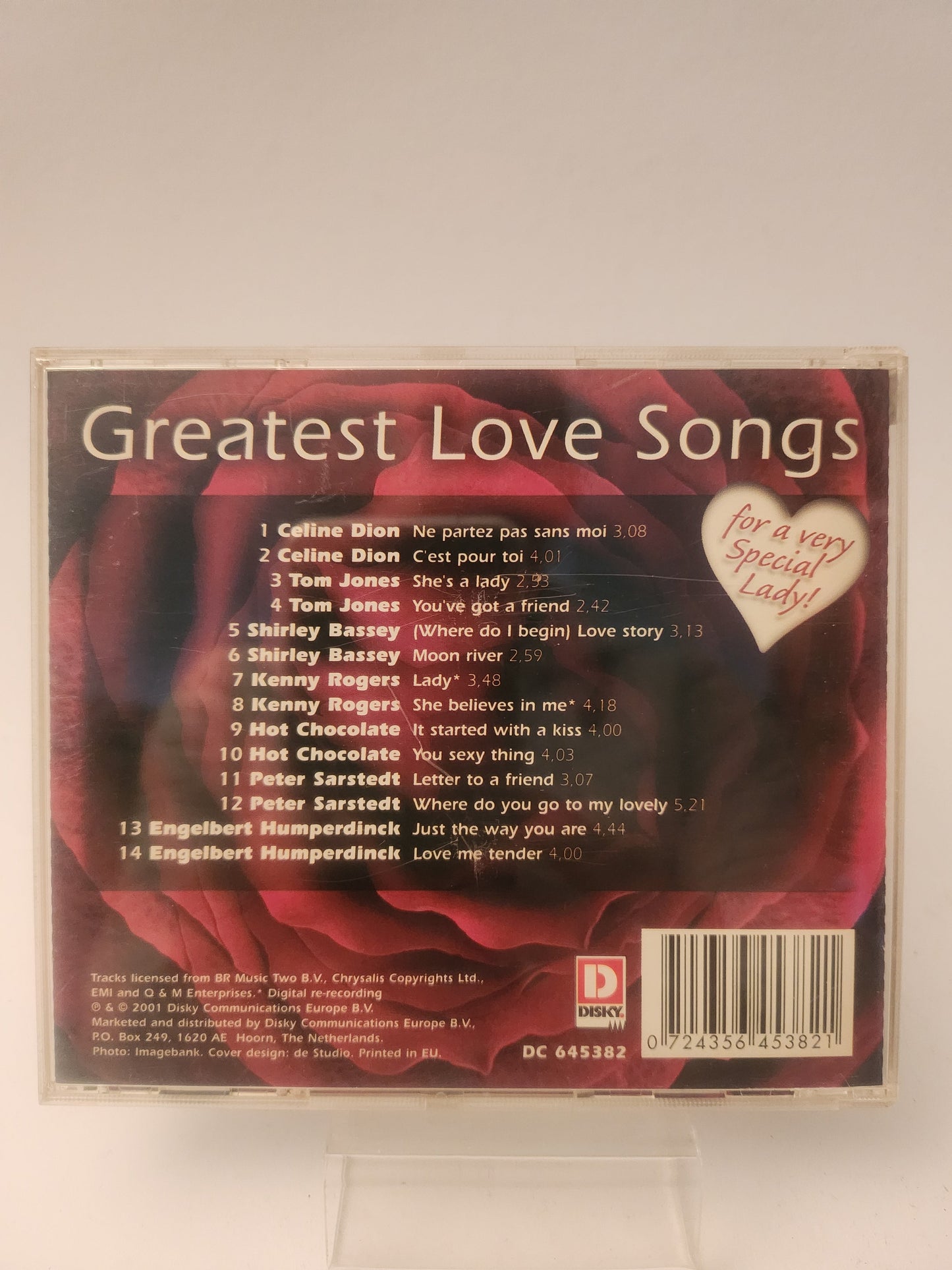Greatest Love Songs for a very Special Lady CD - Cd