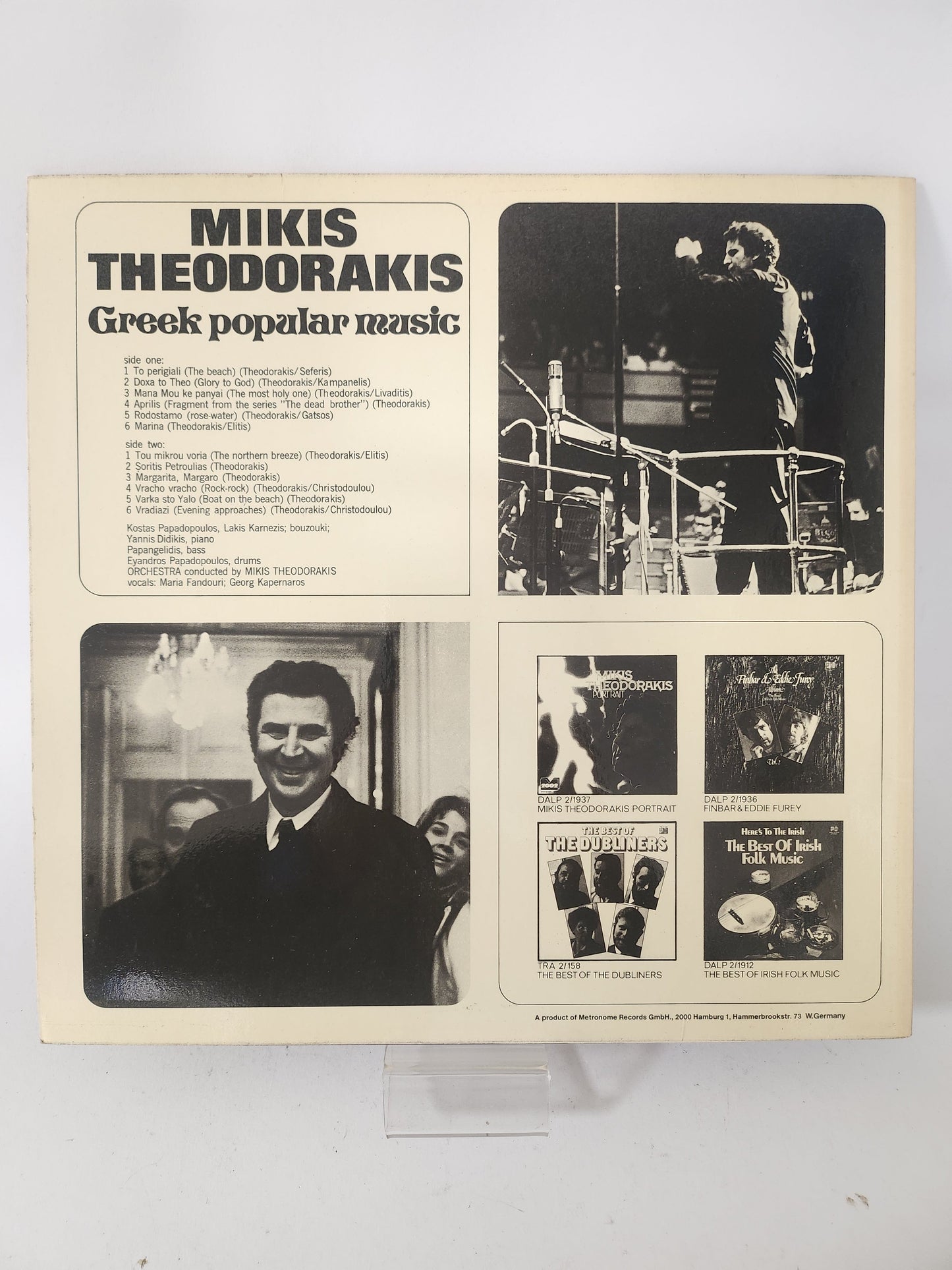 Green Popular Music: Mikos Theodorakis LP Vinyl - Lp Vinyl
