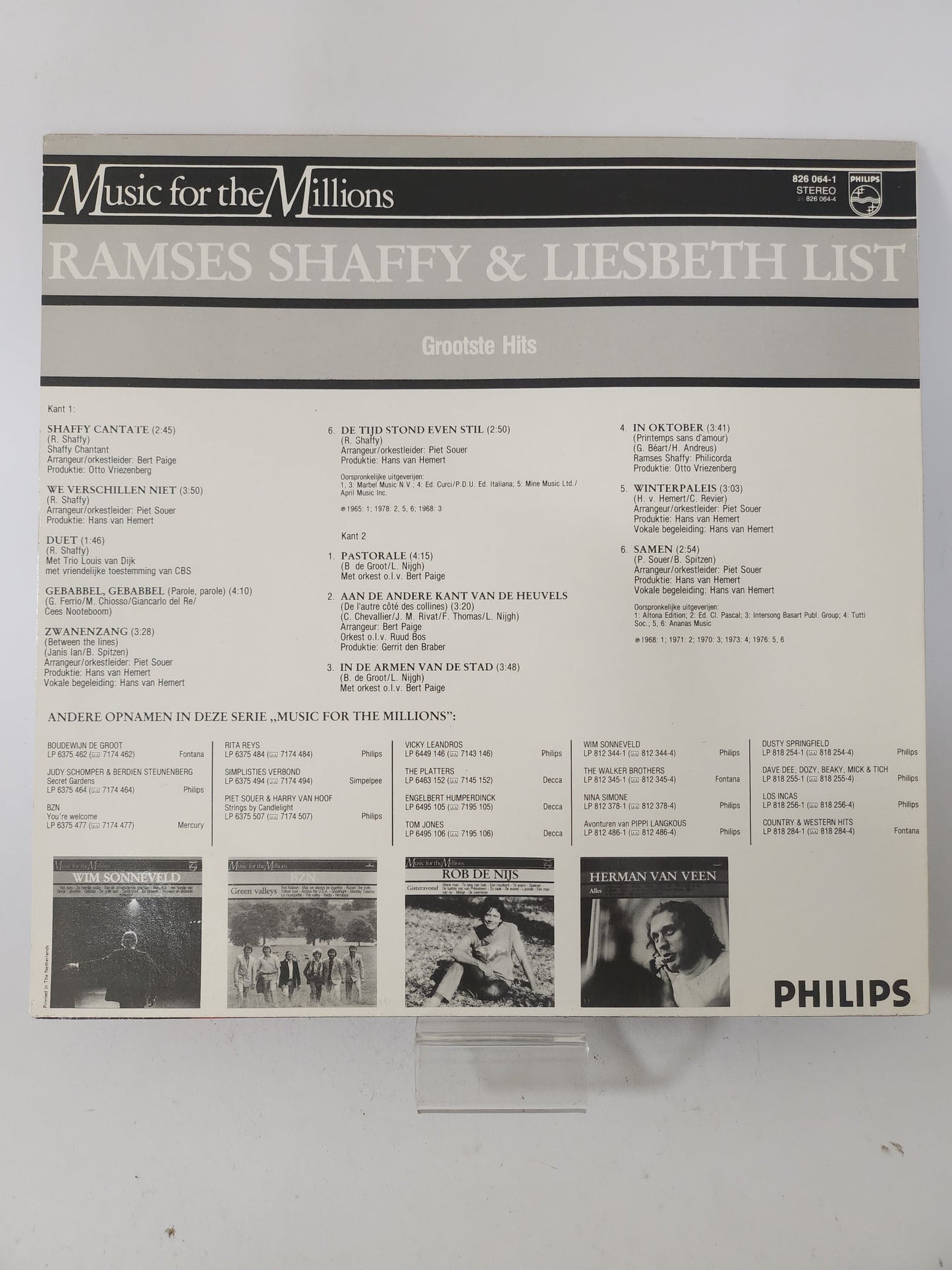 Grootste Hits: Ramses Shaffy & Liesbeth List LP Vinyl - Lp Vinyl